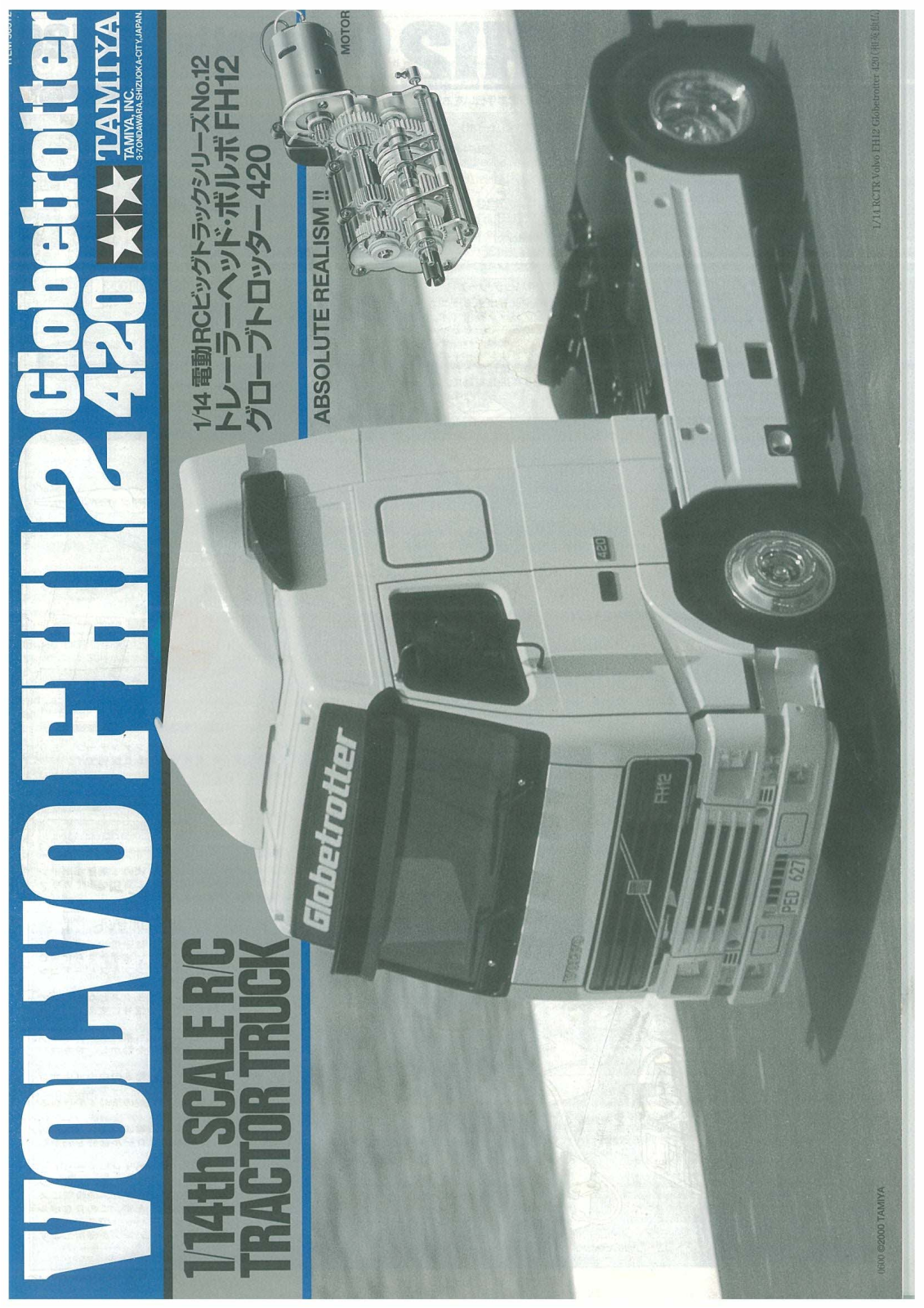 TAMIYA GLOBE TROTTER 420, VOLVO FH User Manual