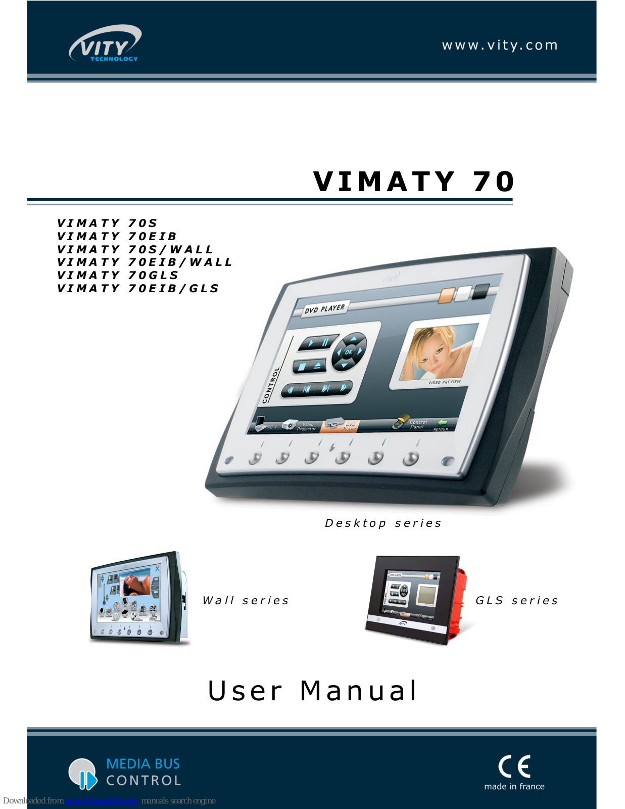 Vity VIMATY 70S, VIMATY 70EIB/WALL, VIMATY 70EIB, VIMATY 70GLS, VIMATY 70S/WALL User Manual