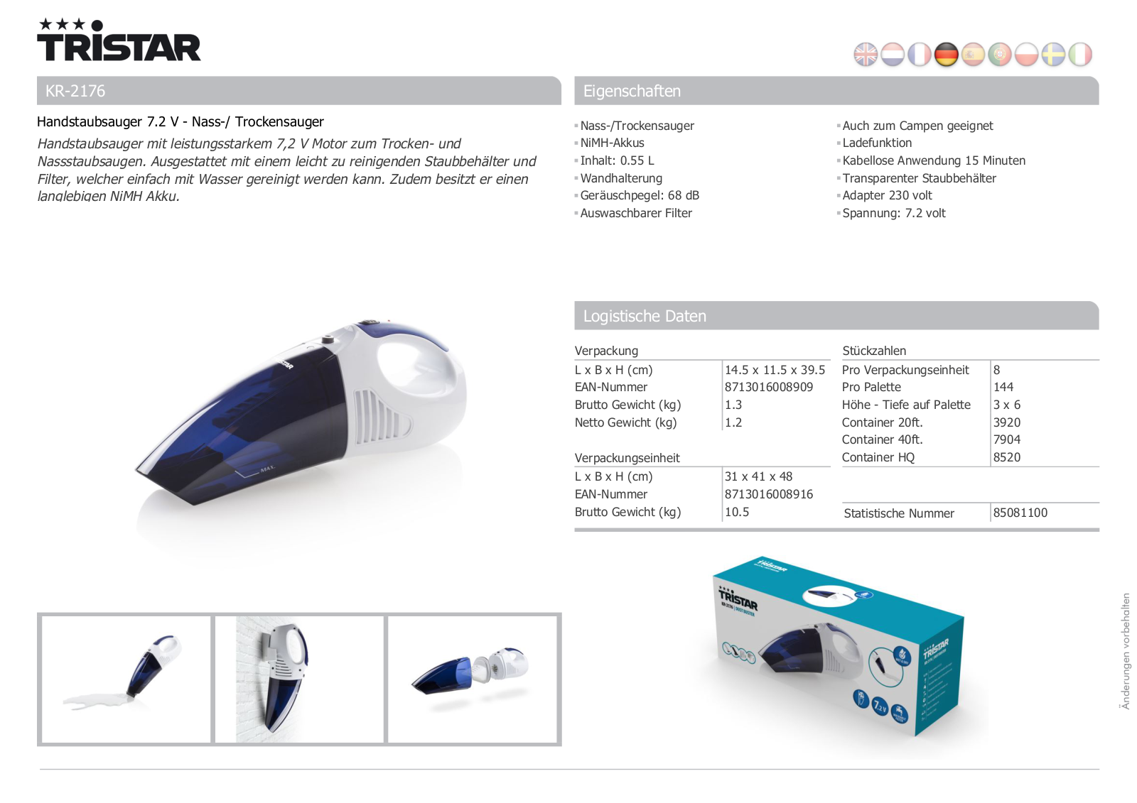 Tristar KR-2176 User Manual