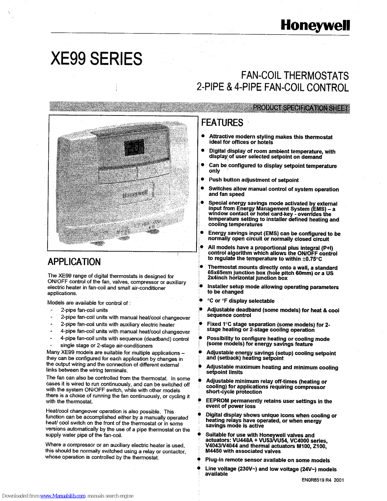 Honeywell XE99 User Manual