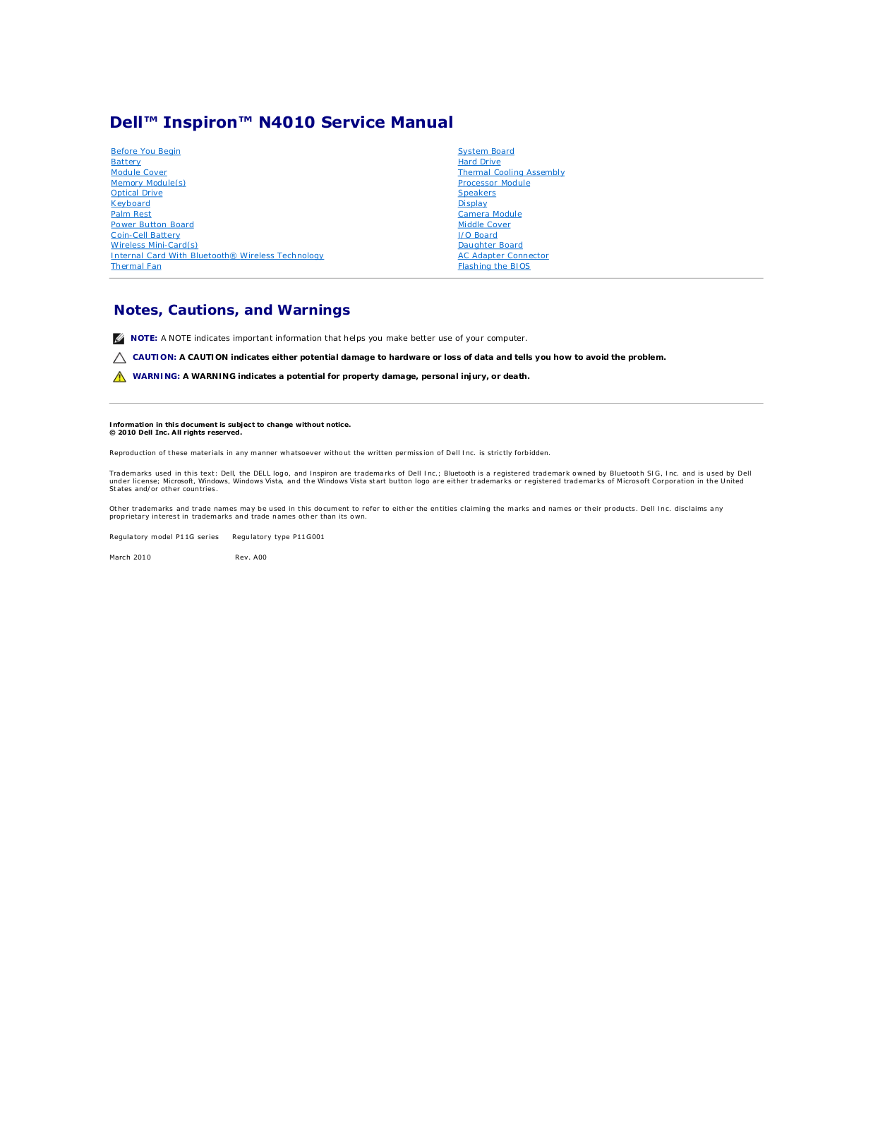 Dell N4010 User Manual