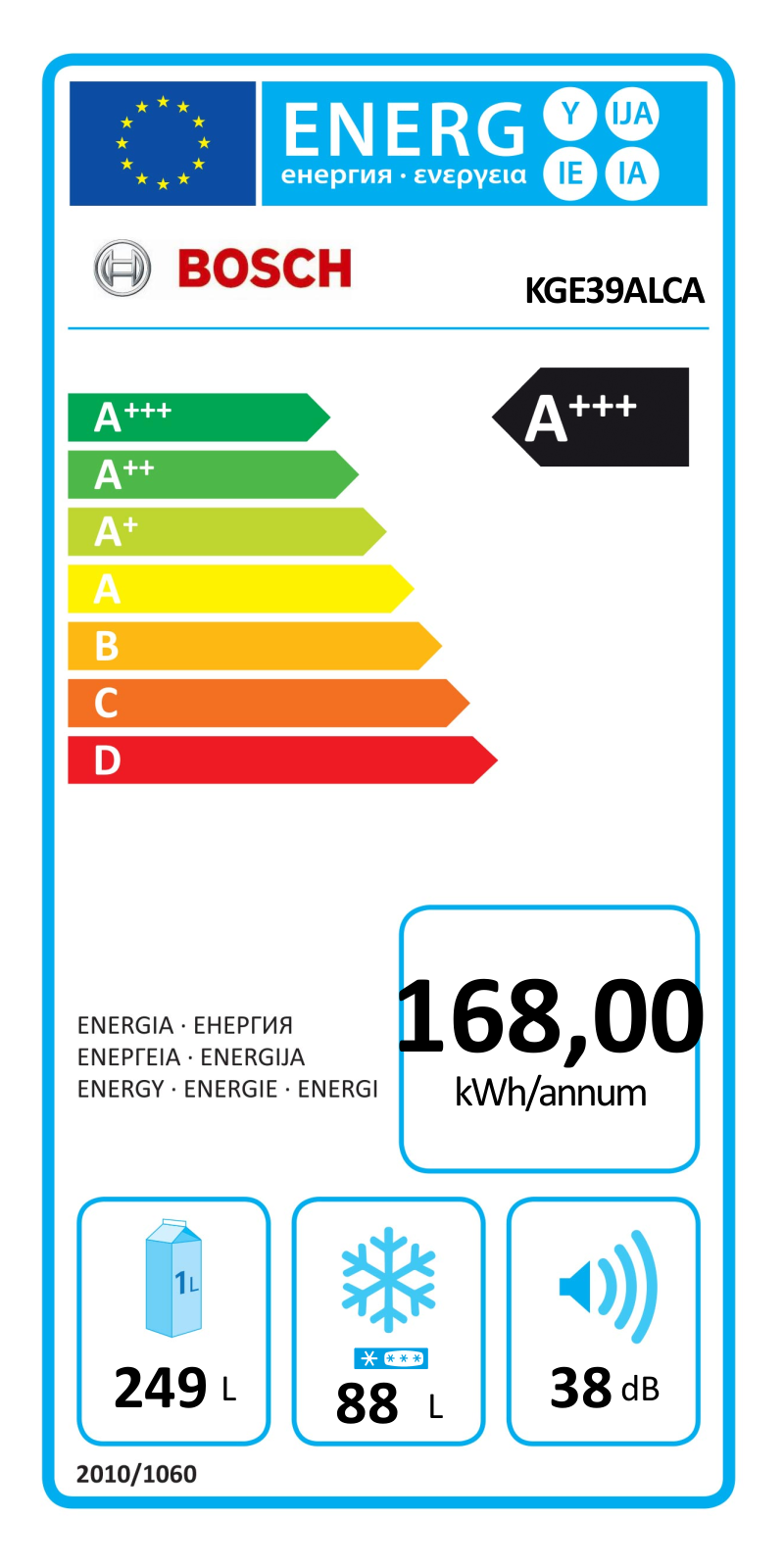 Bosch KGE39ALCA User Manual