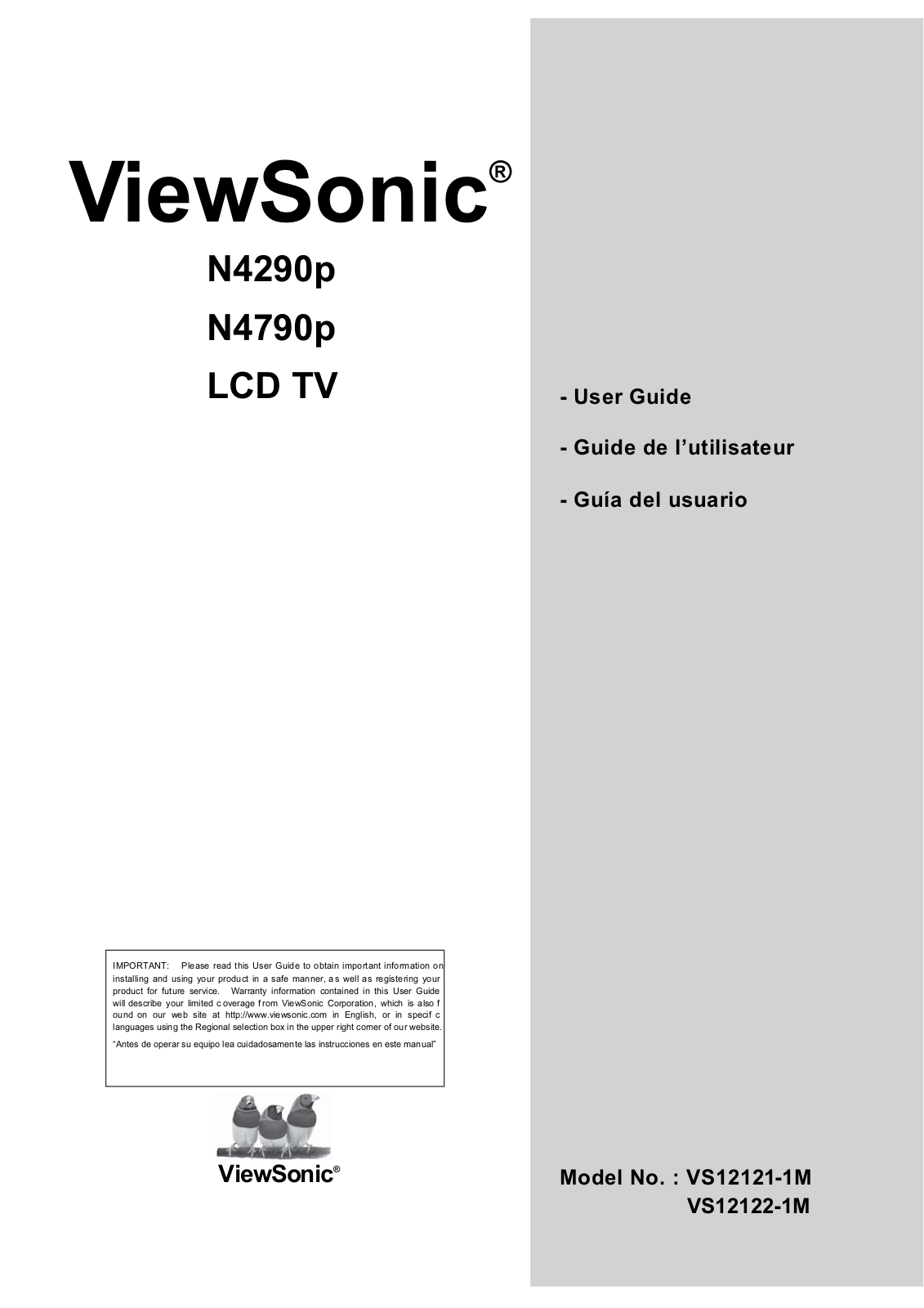 Viewsonic N4790P User Manual