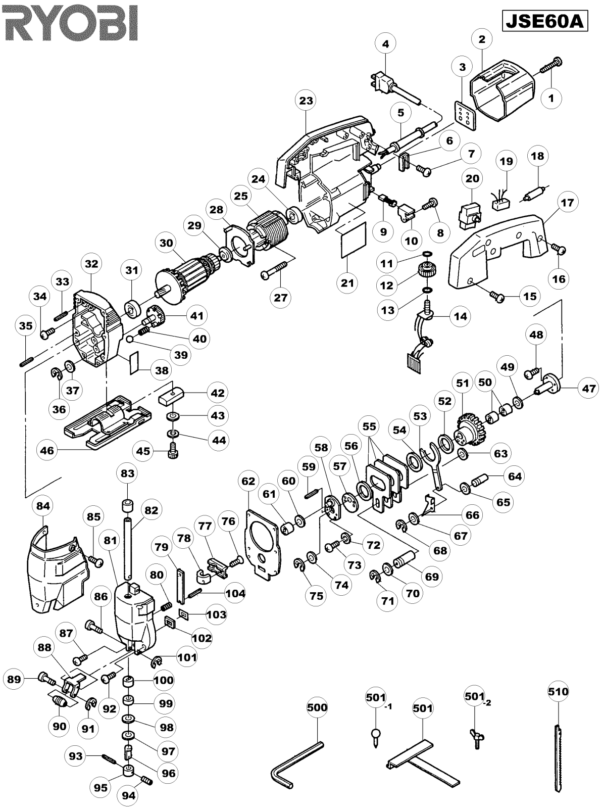 Ryobi JSE60A User Manual