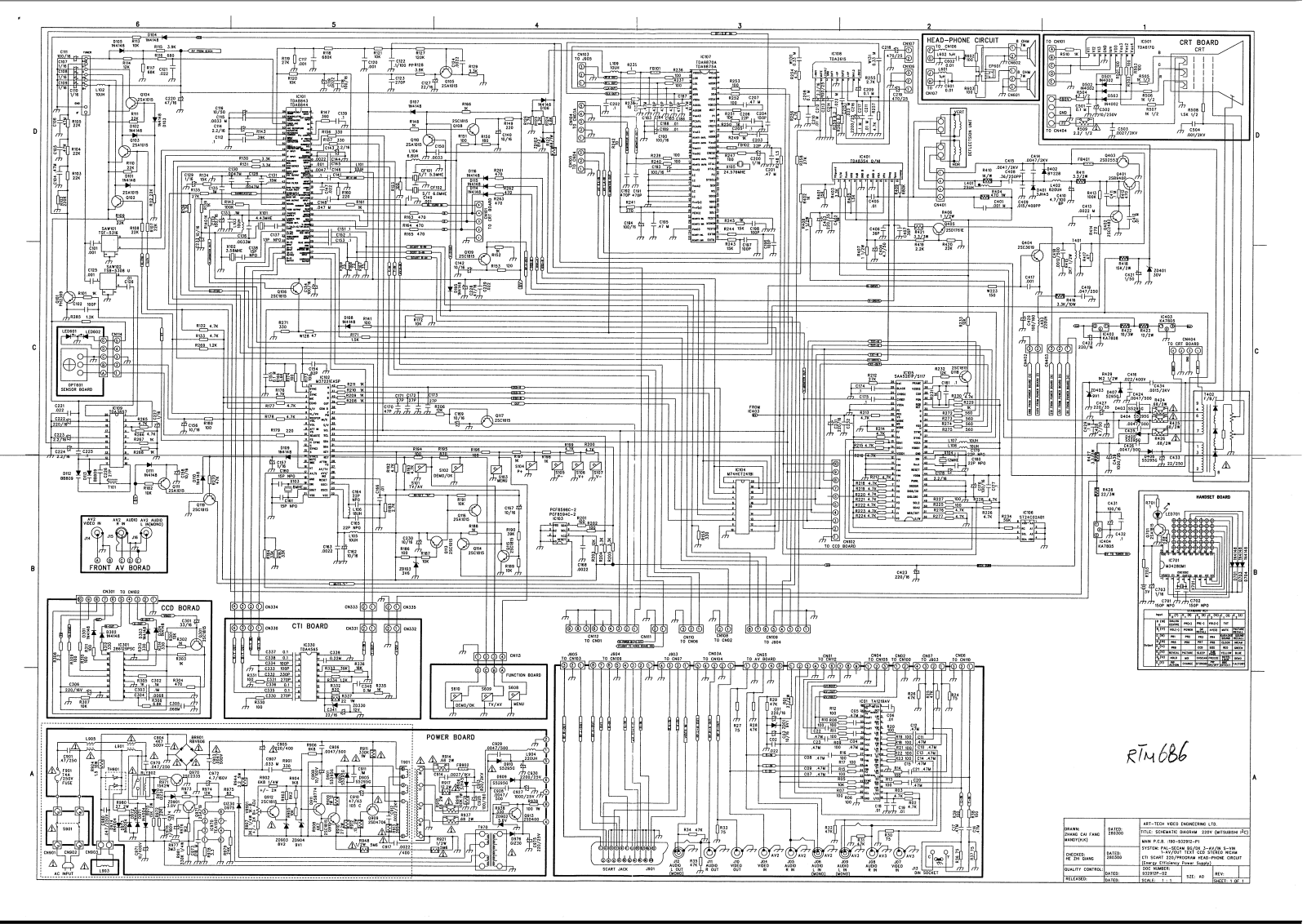 TEAC CCT-686 Schematic