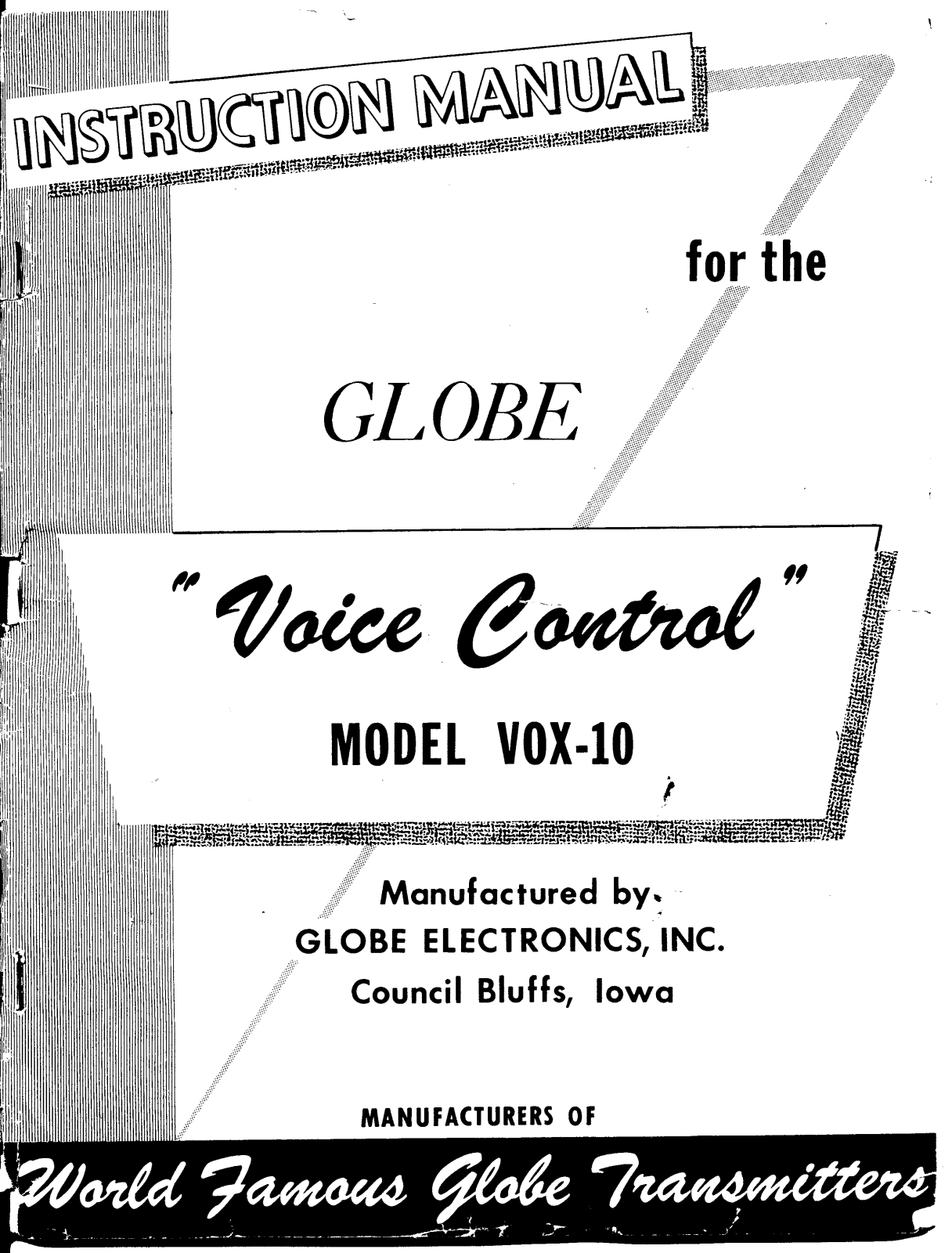 Globe Electronics VOX-10 Service manual