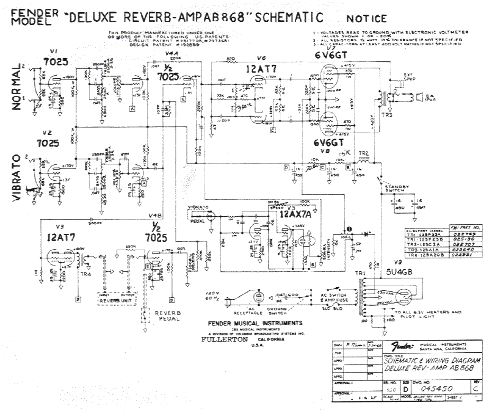 Fender ab868 schematic