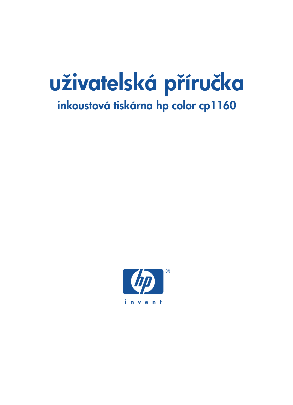 HP Inkjet CP1160 User's Guide