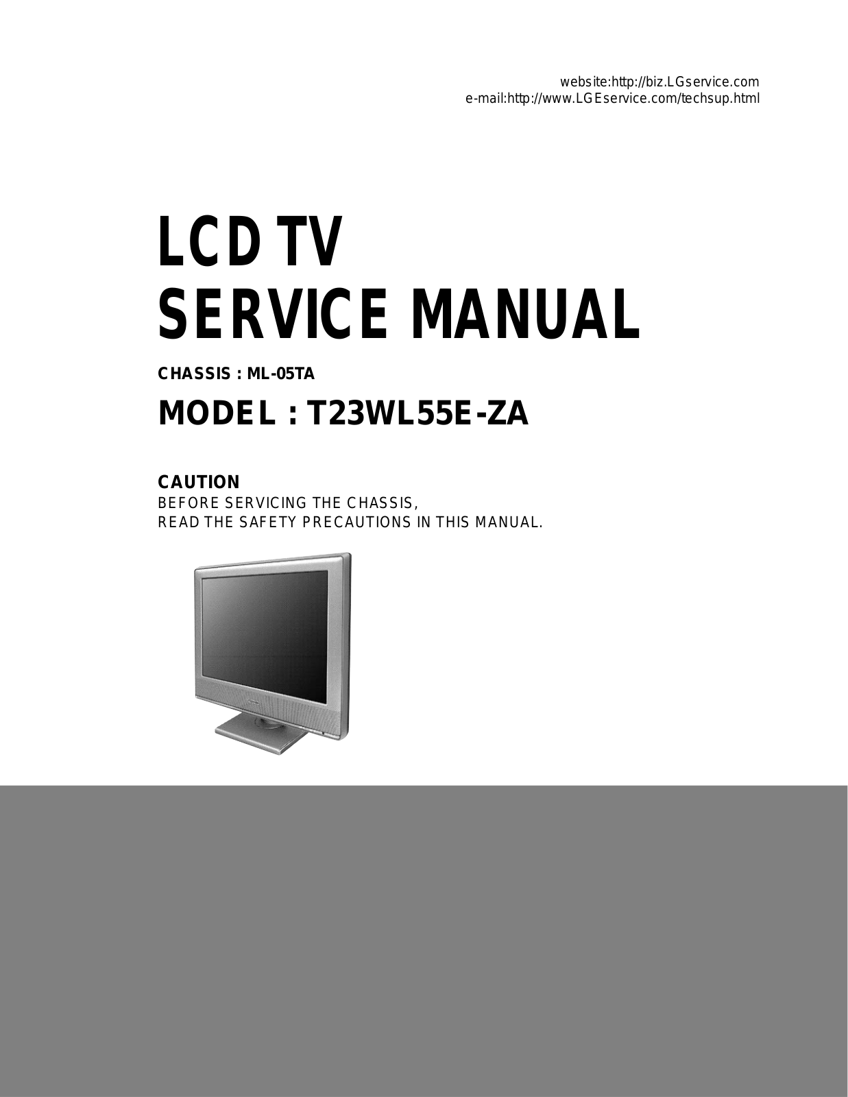 LG T23WL55E-ZA Schematic