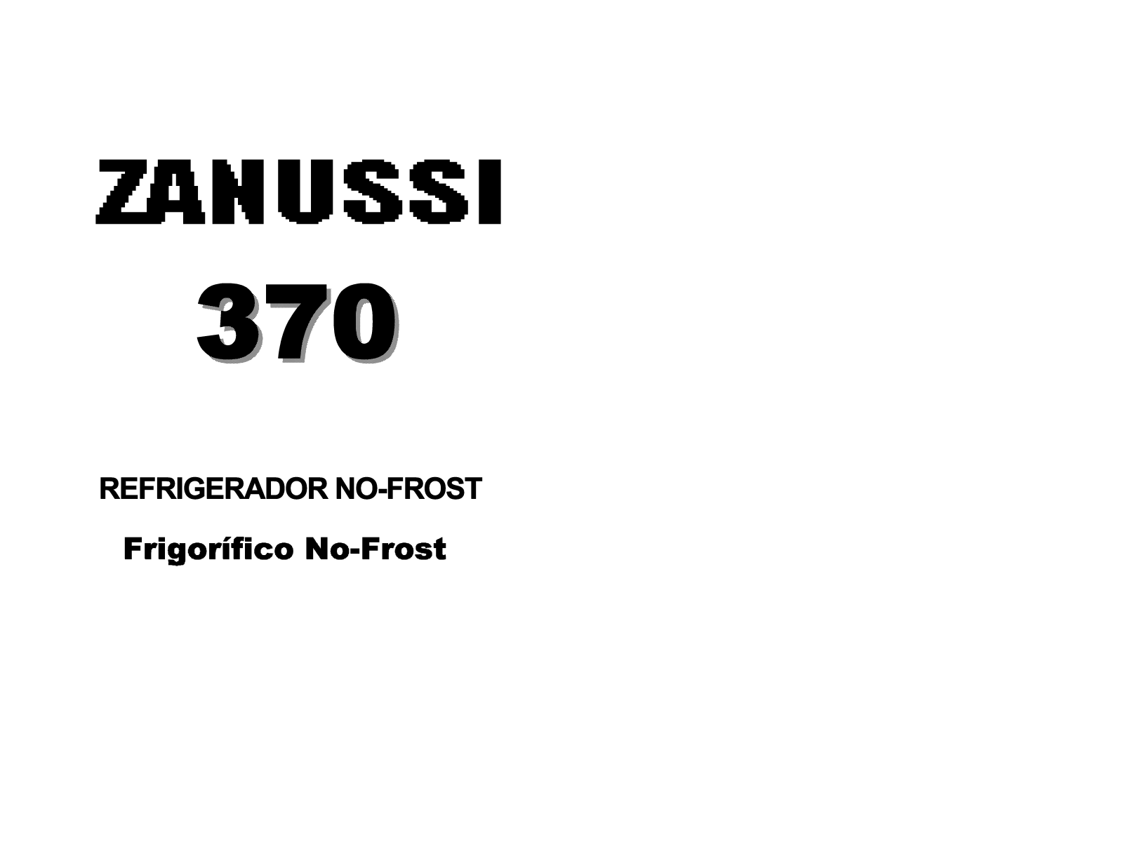 Zanussi ZD3380 User Manual