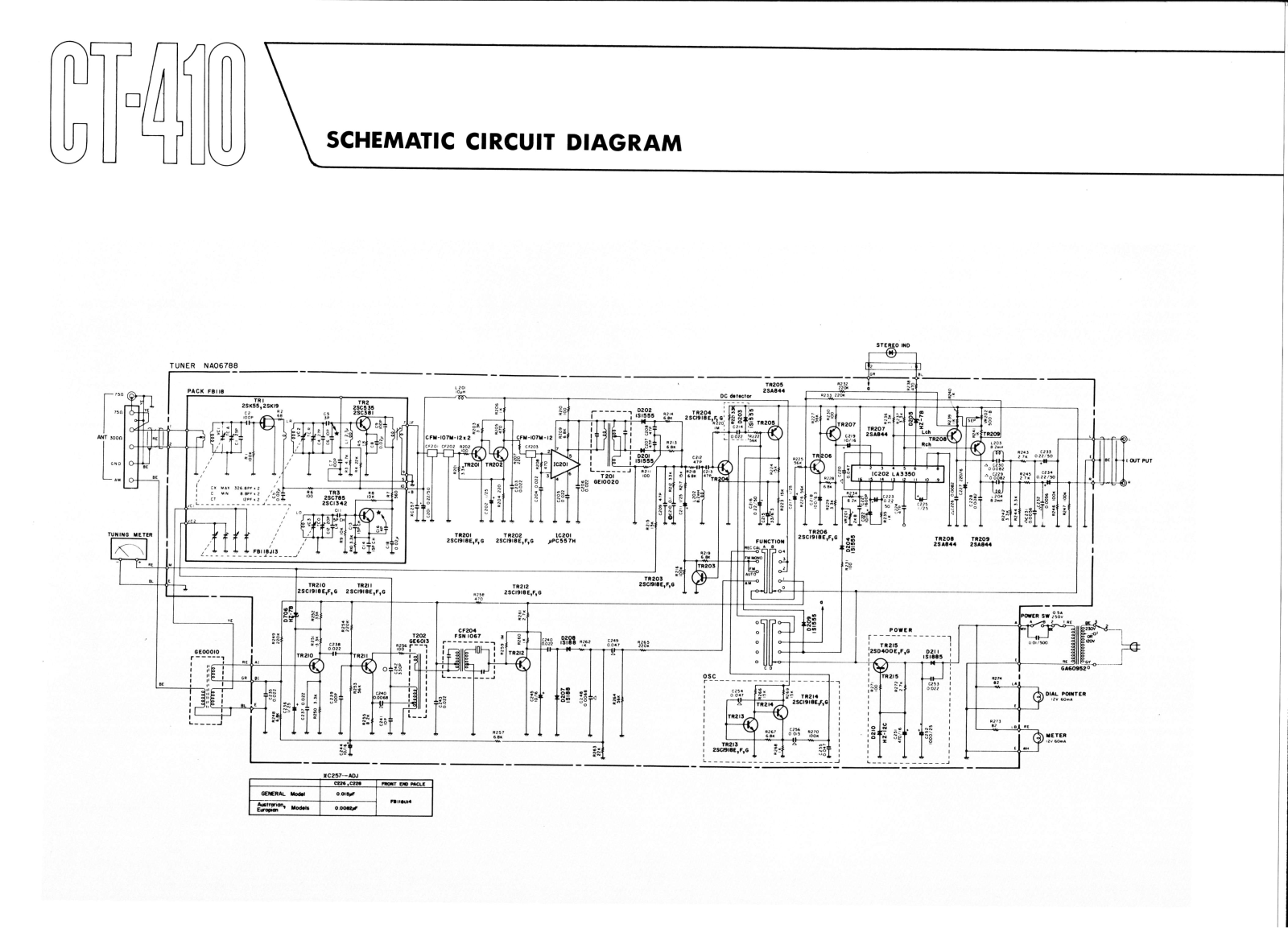 Yamaha CT-410 Service Manual