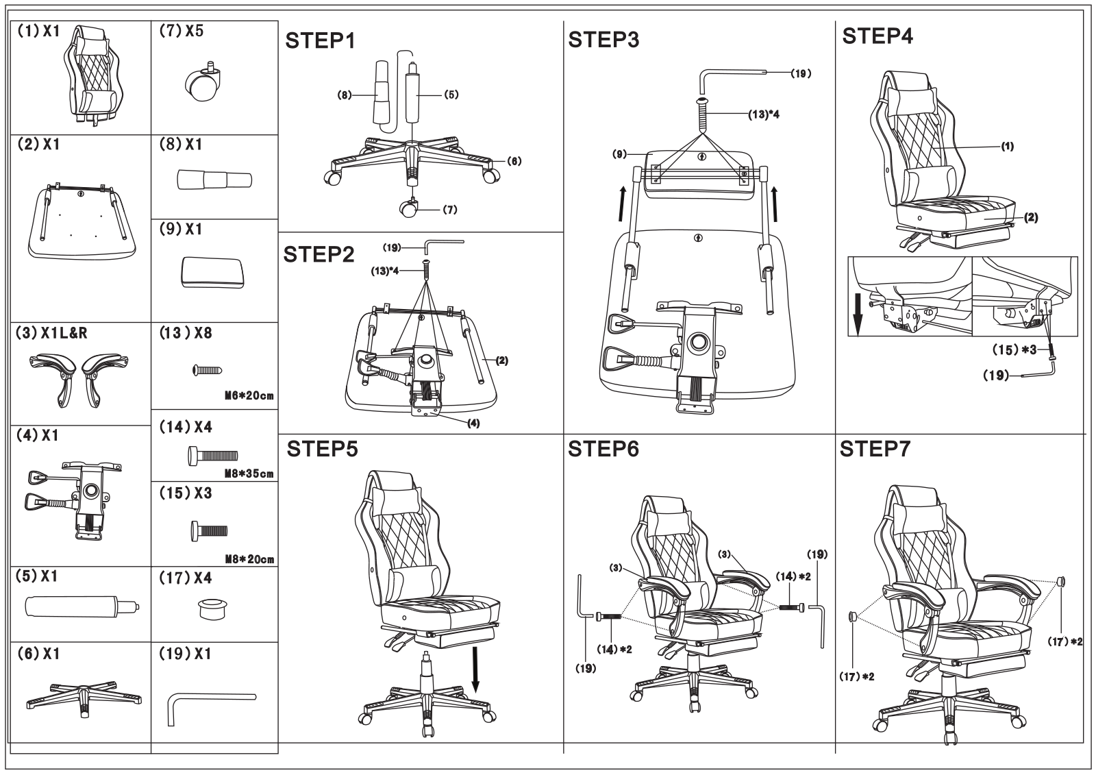 TopChairs Virage Assembly guide - ManualMachine.com
