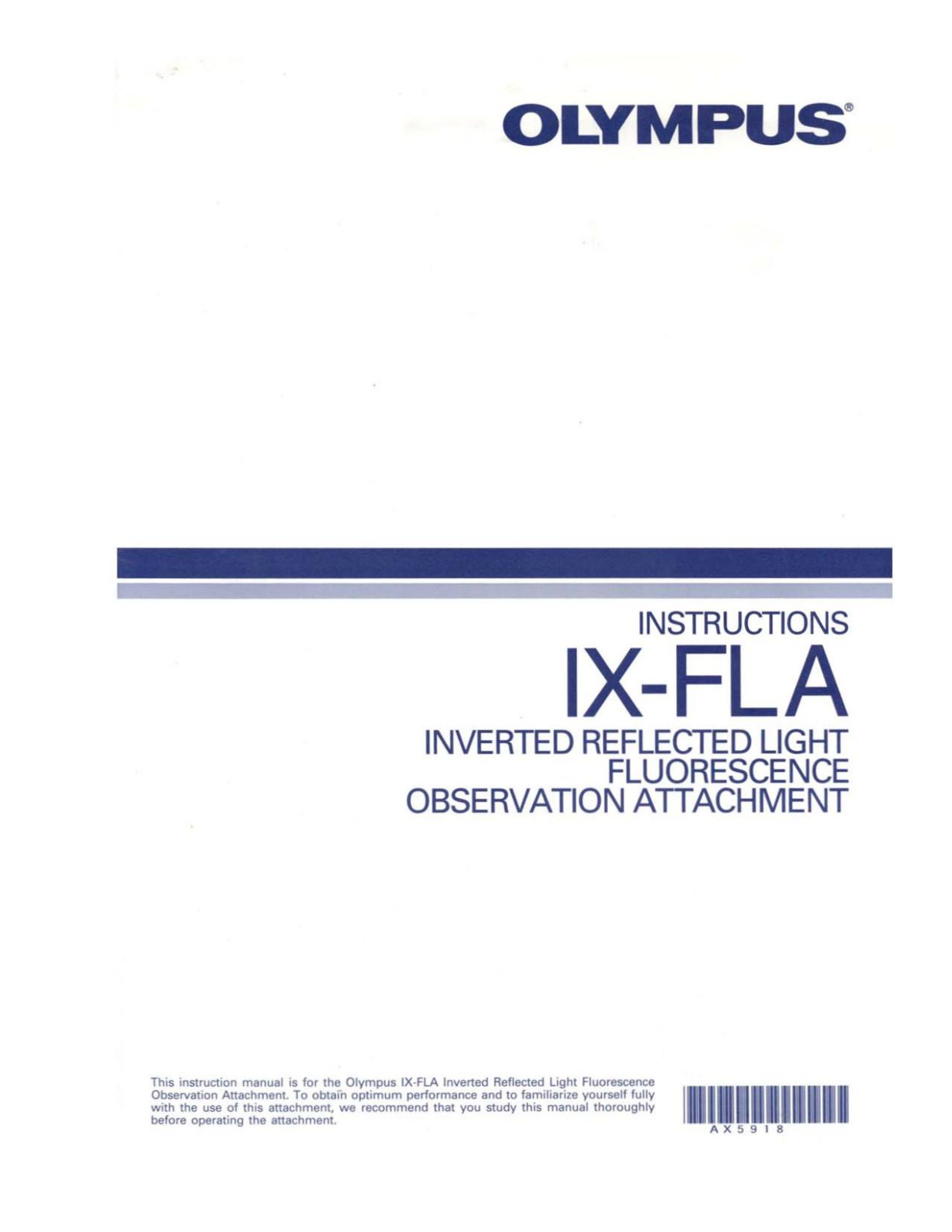 Olympus IX-FLA User manual - ManualMachine.com