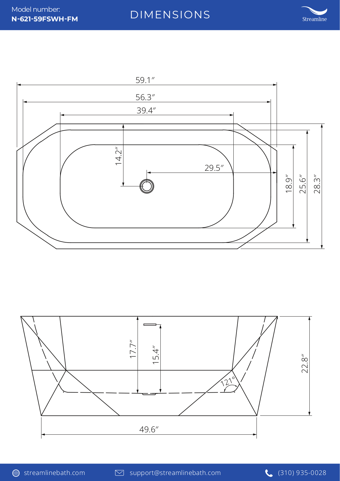 Streamline Bath SLBH5039 Specifications - ManualMachine.com