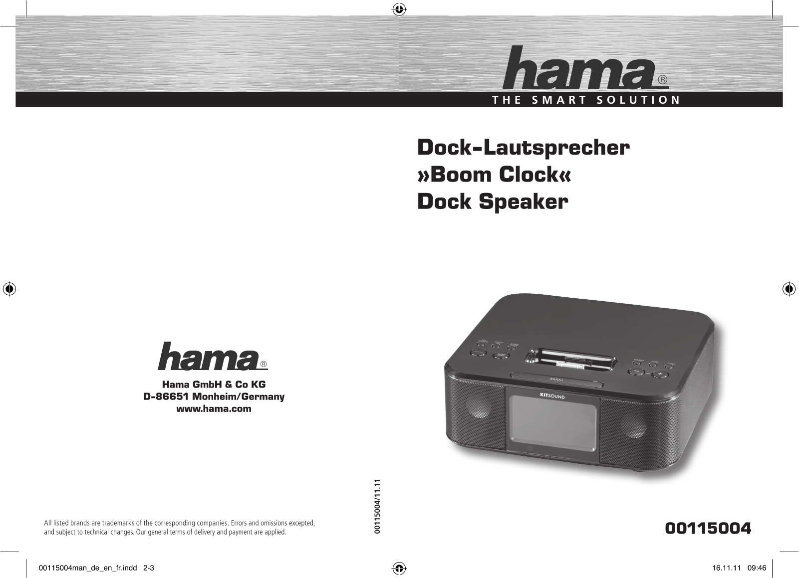 Hama 115004 User manual