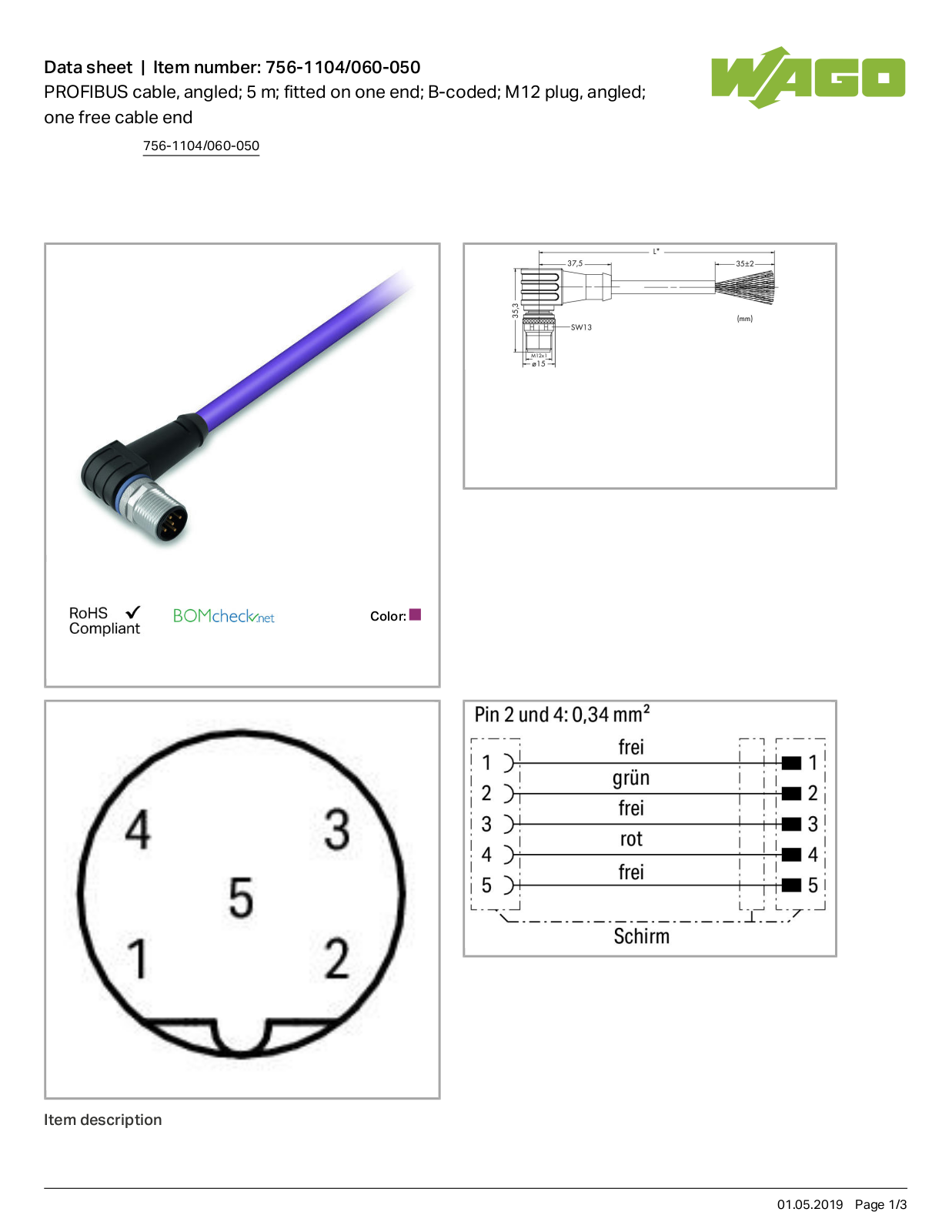 Wago 756-1104/060-050 Data Sheet