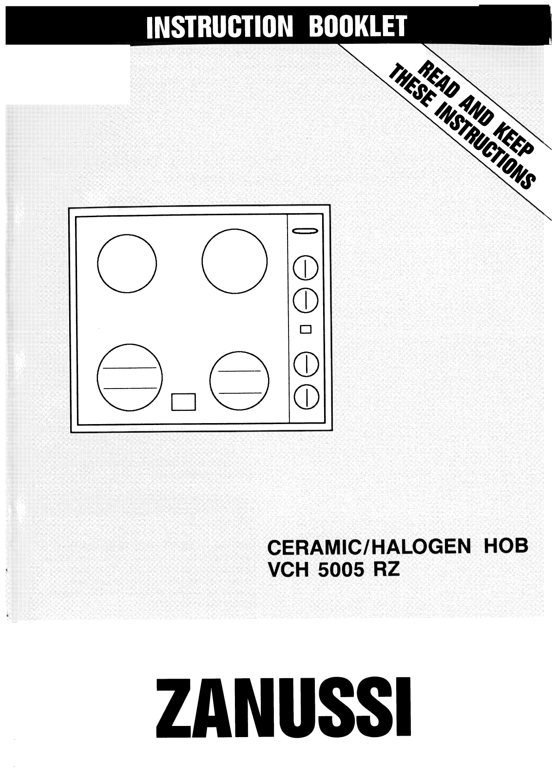 Zanussi VCH 5005 RZ User Manual