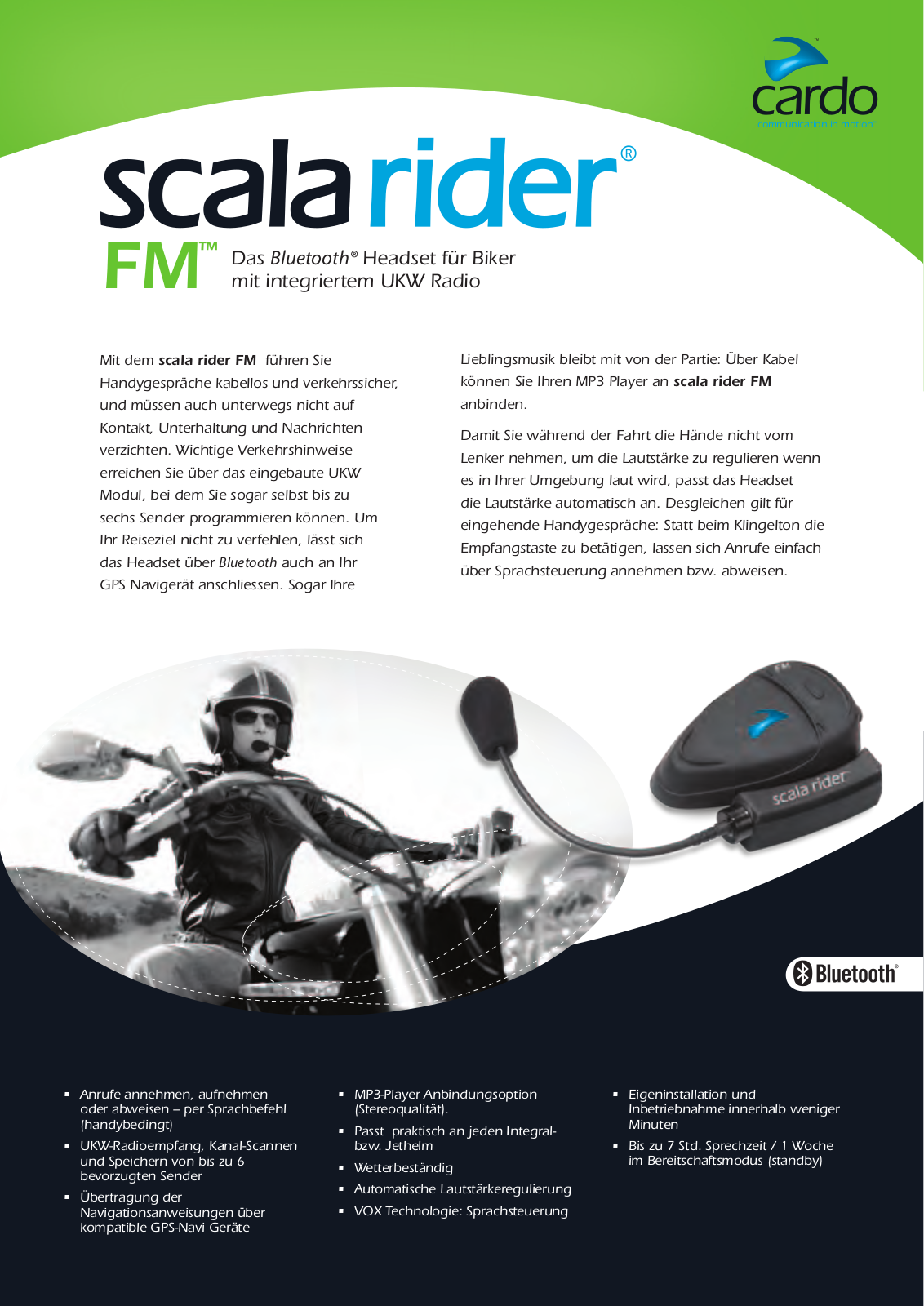 Cardo SCALA RIDER FM BROCHURE