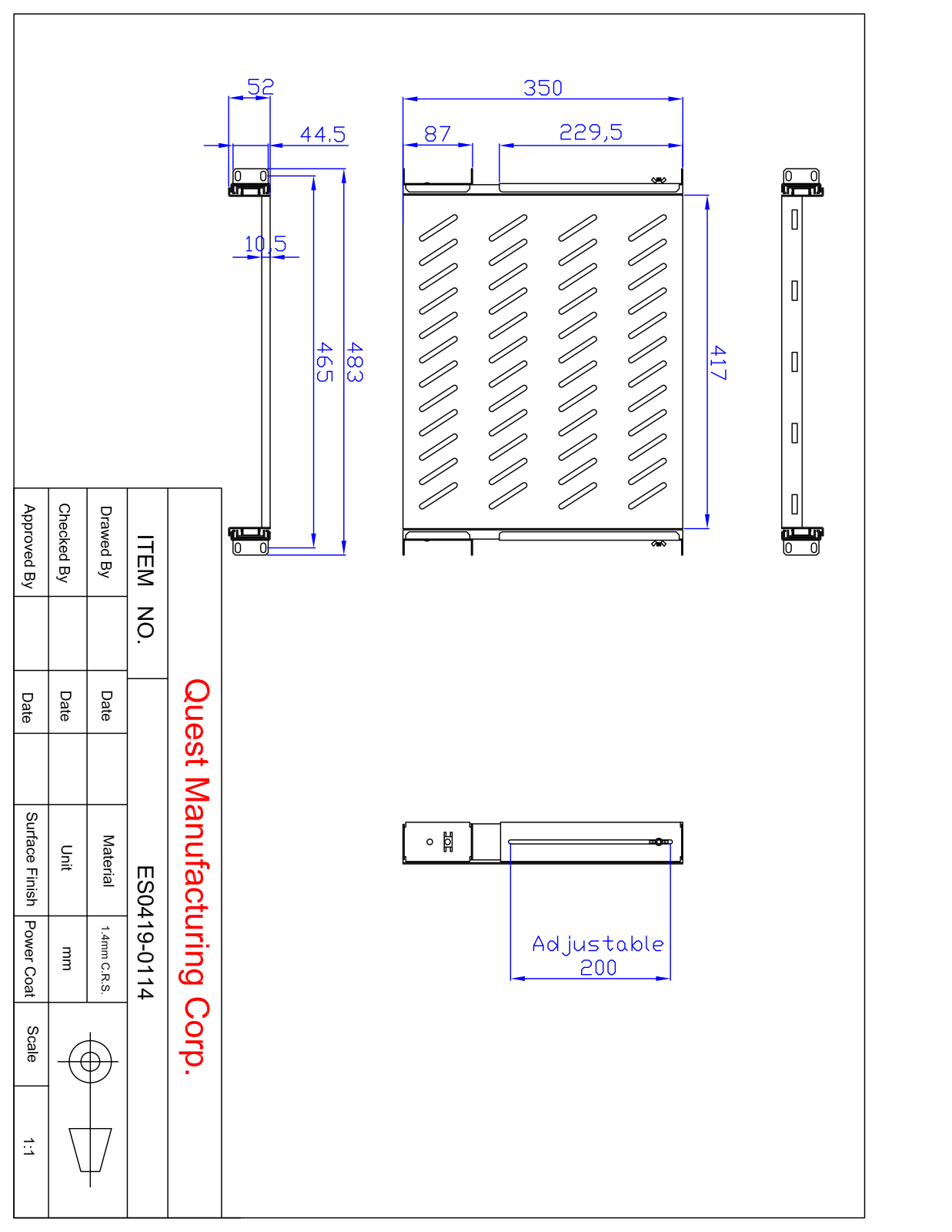 Quest Manufacturing QMG1071 Dimensions - ManualMachine.com