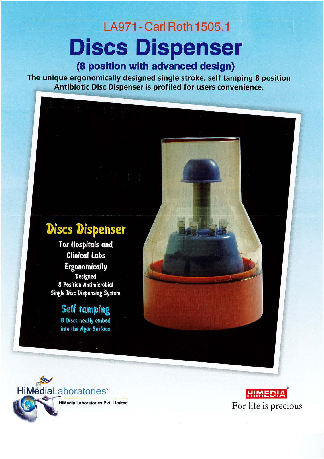 HiMedia Antibiotic Disk Dispenser User guide