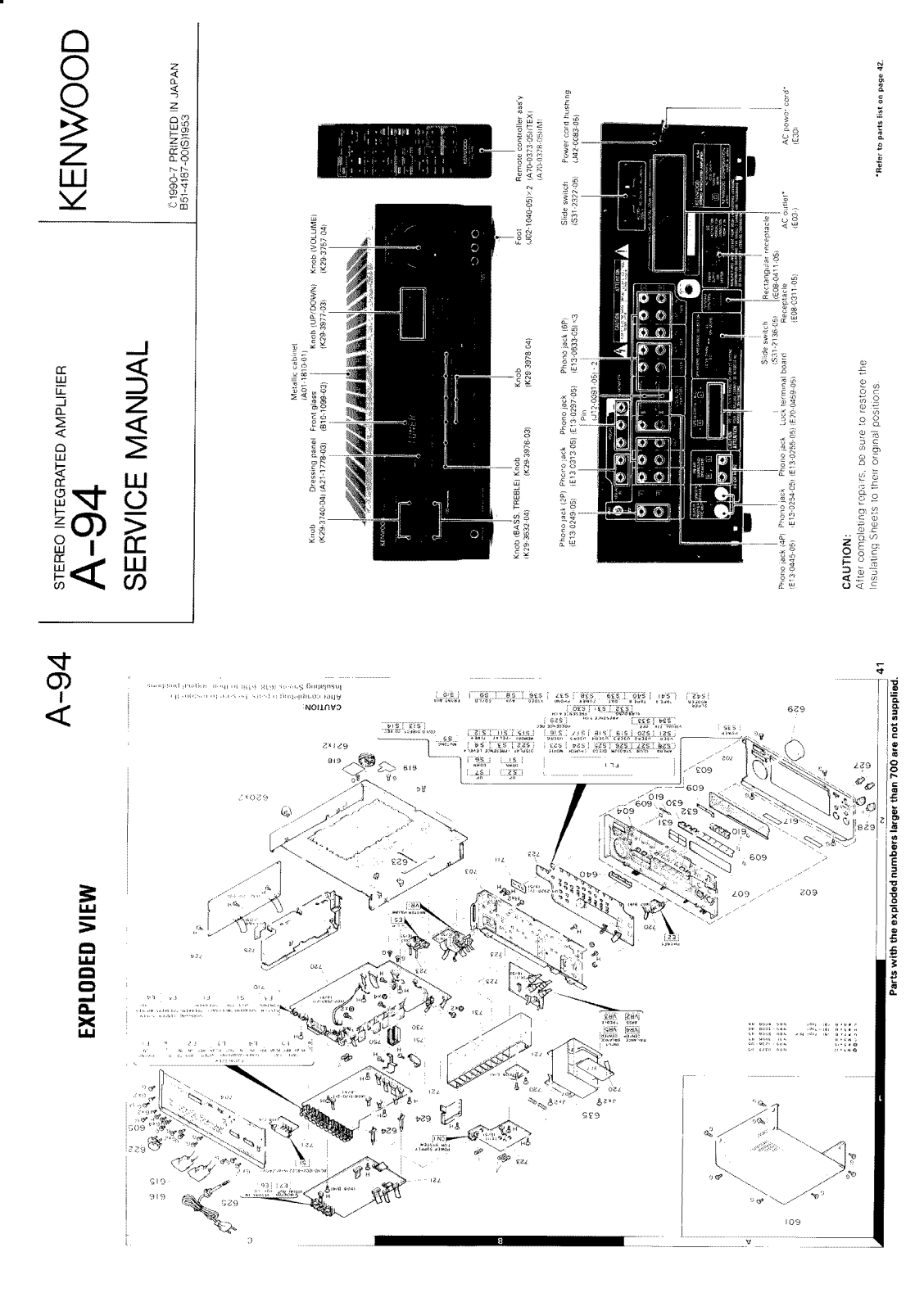 Kenwood A-94 Service manual