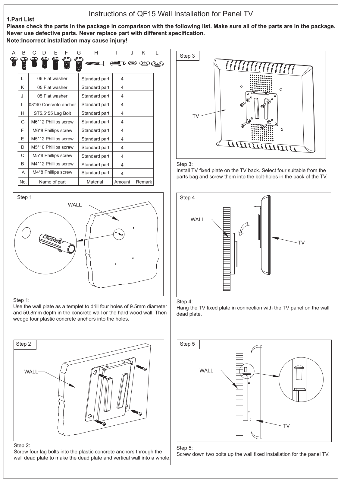 SONIQ QF15 Instruction Manual