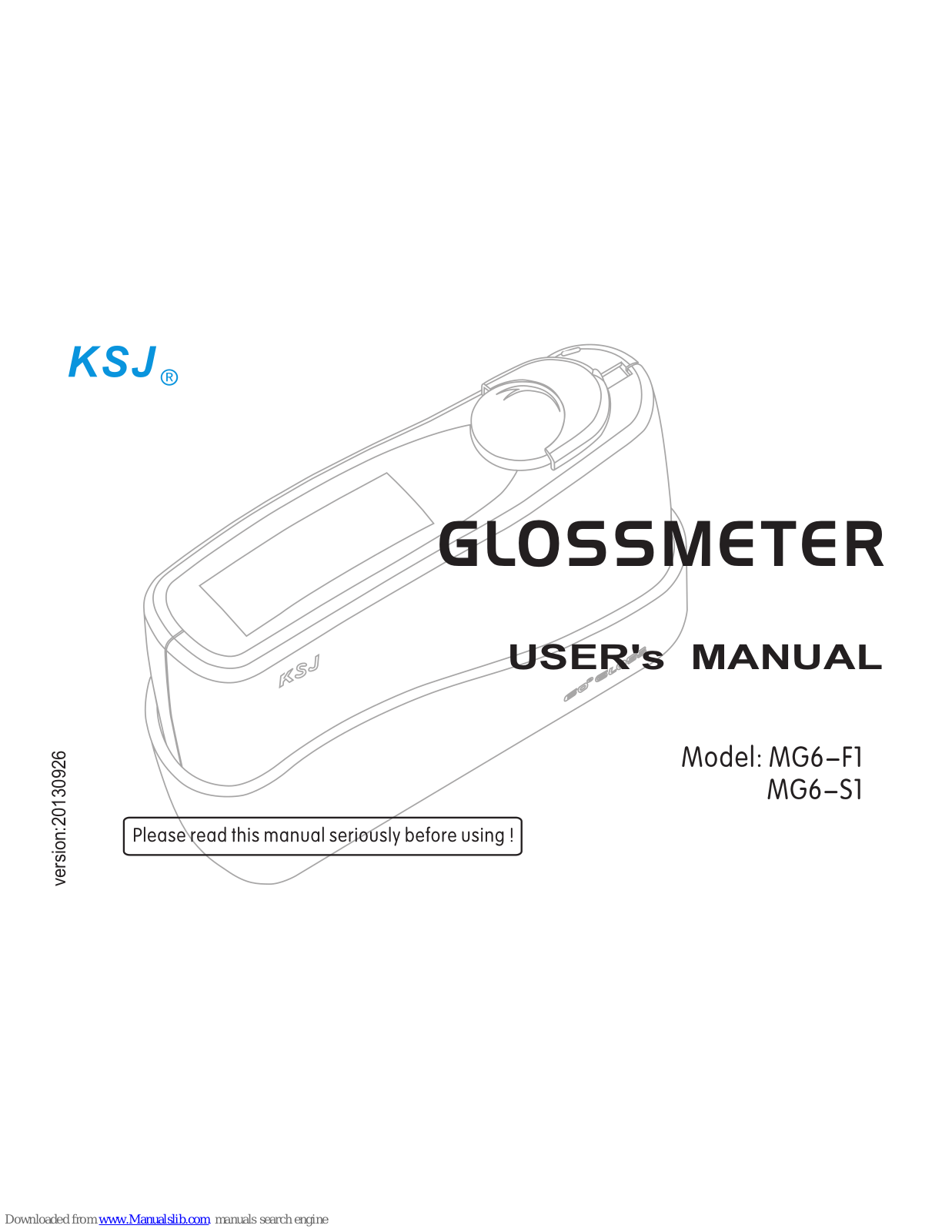 KSJ MG6-F1, MG6-S1 User Manual