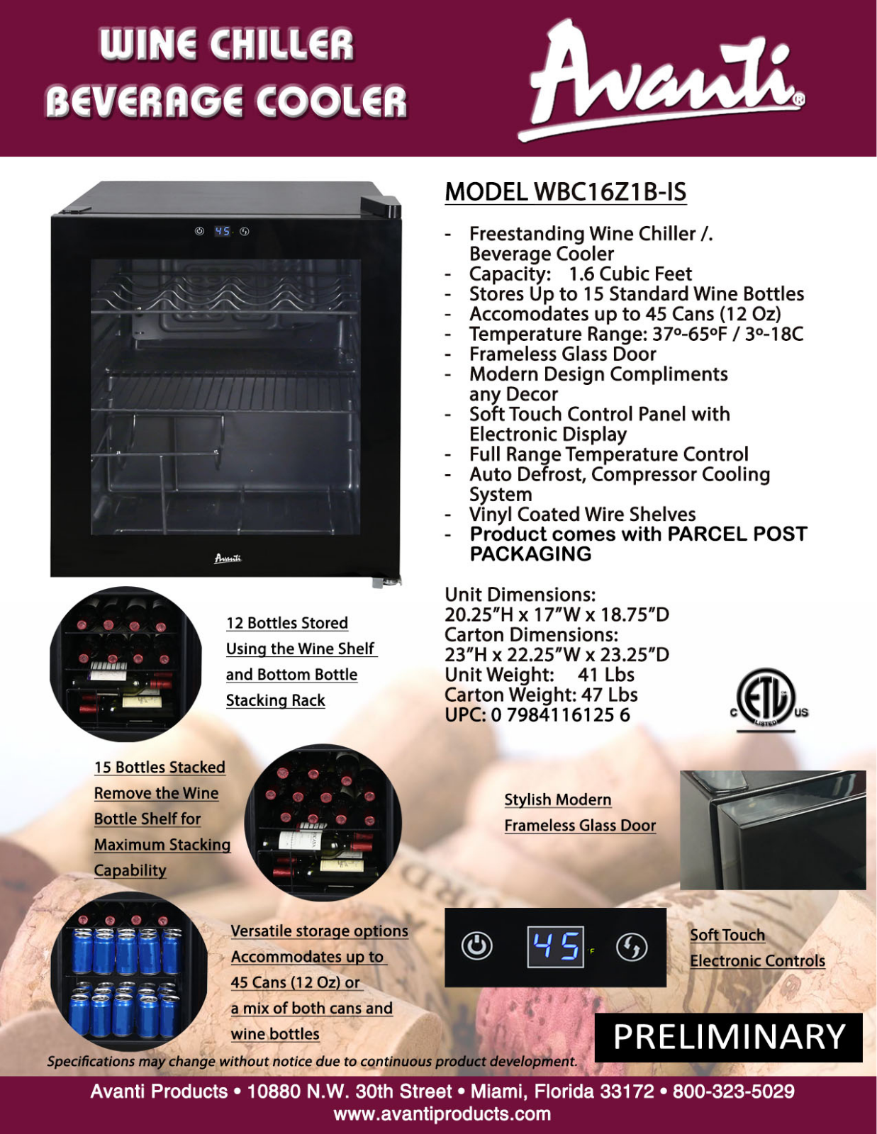 Avanti Products BDJD1105 Specifications - ManualMachine.com