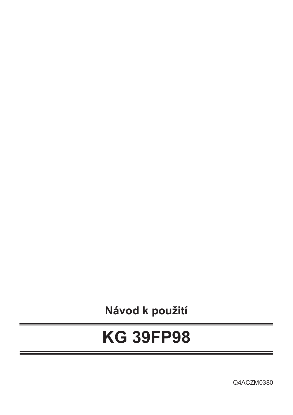 Siemens KG39FP98 User Manual