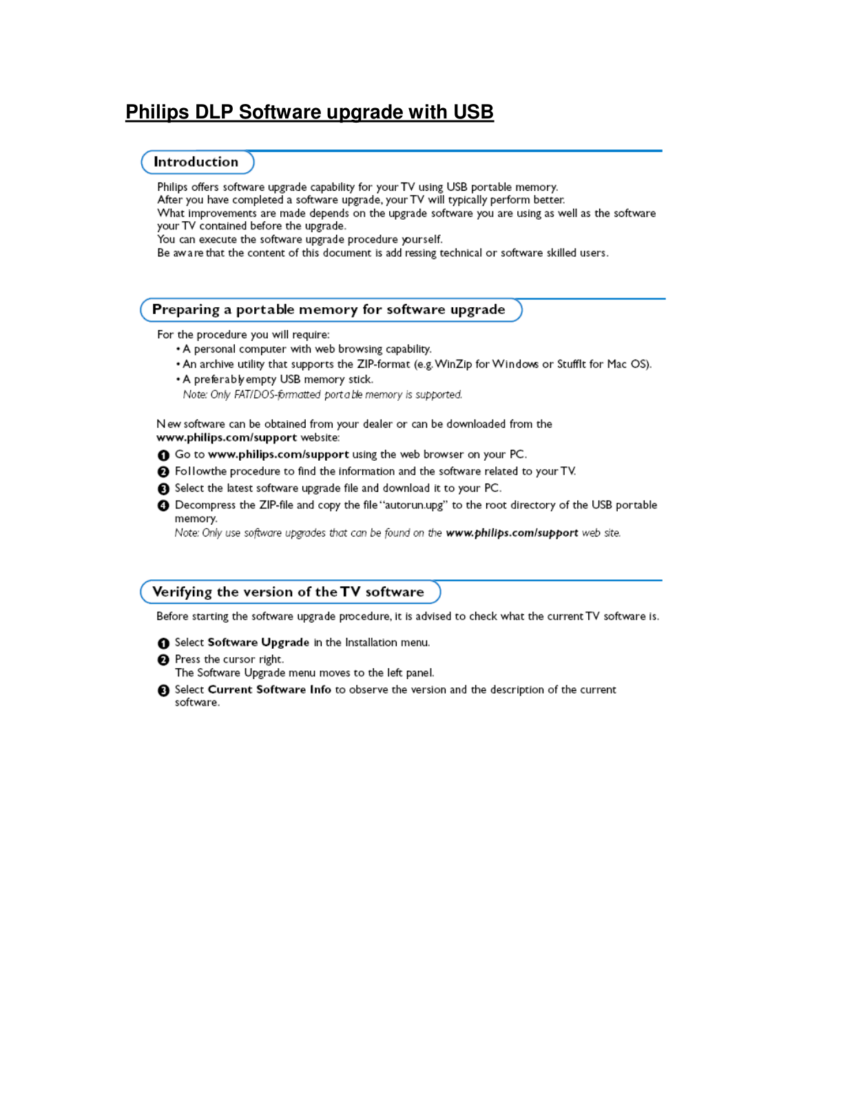 Philips 50ML6200D User Manual