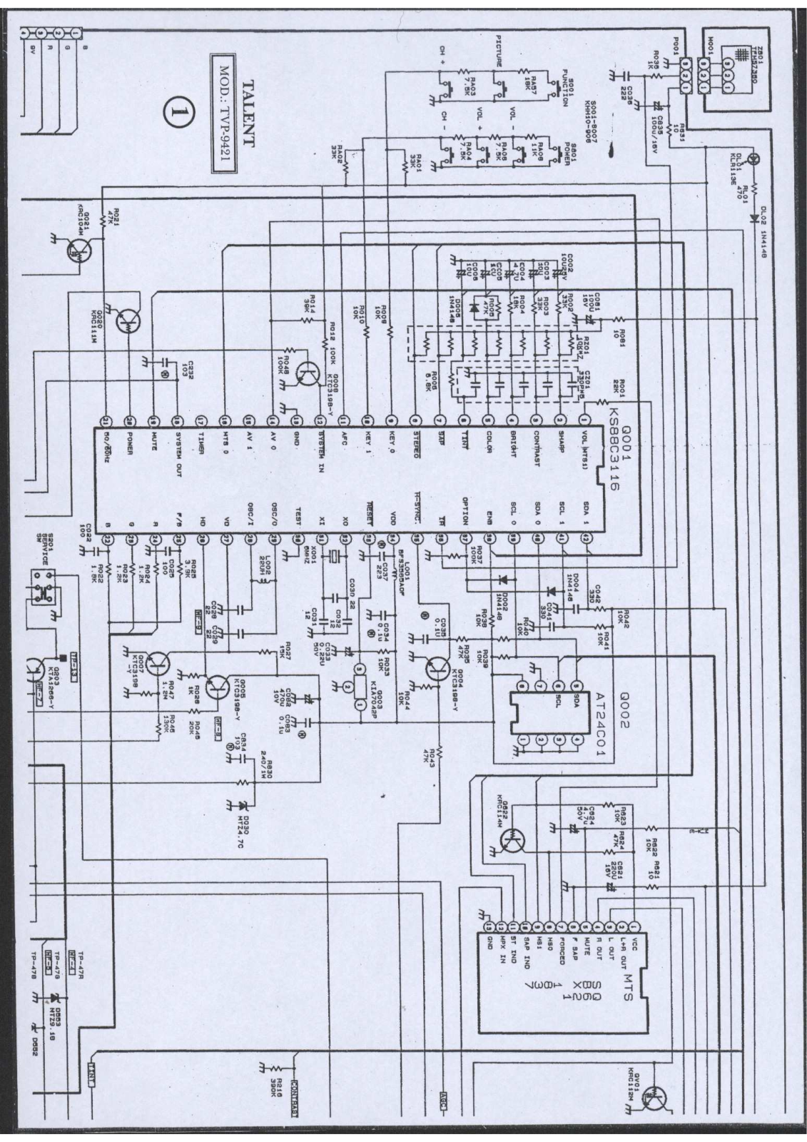 TALENT TVP9421 Schematic