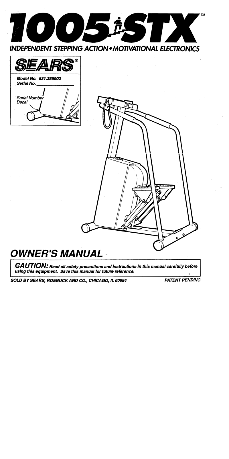 ProForm 285902 User Manual