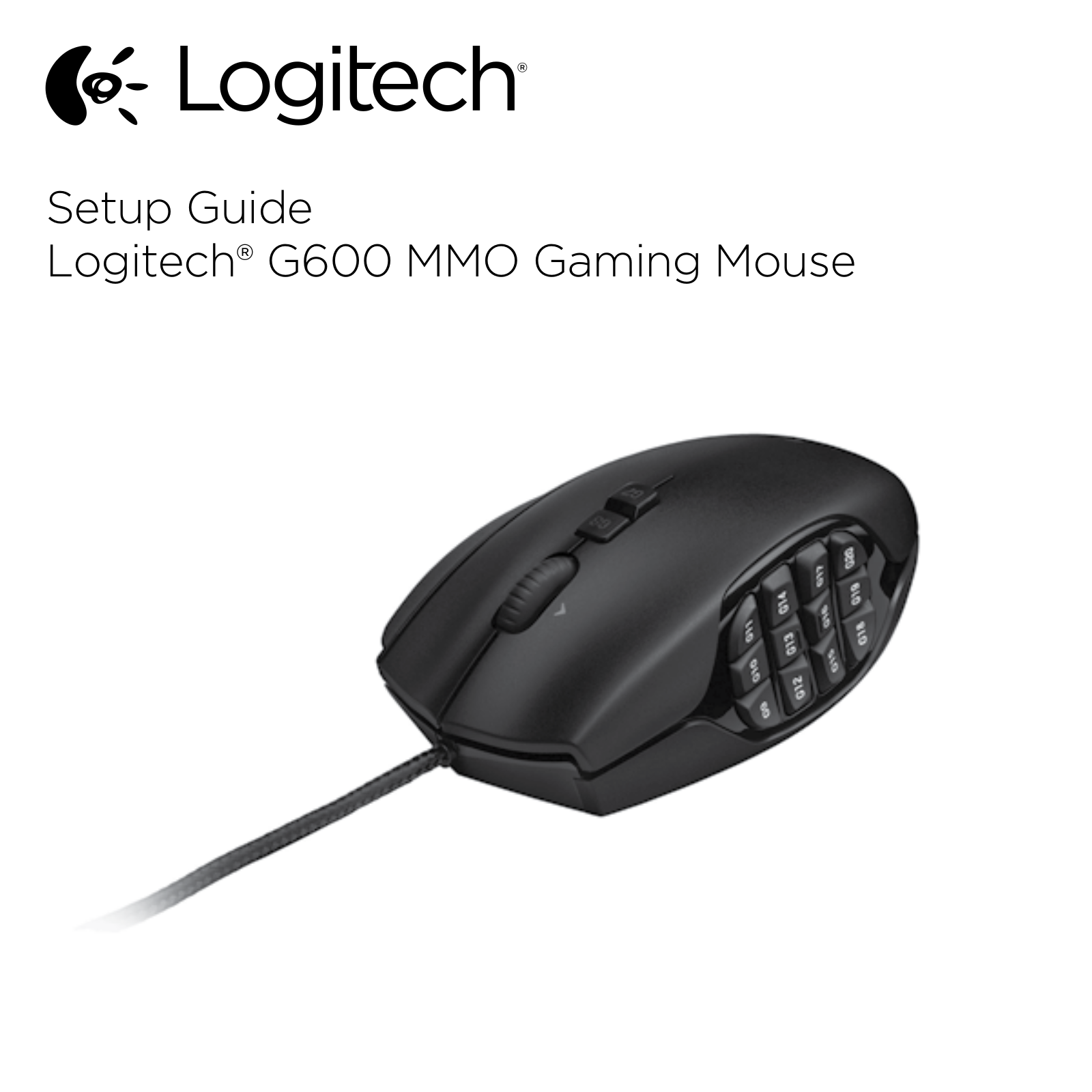 Logitech G600 MMO User Manual