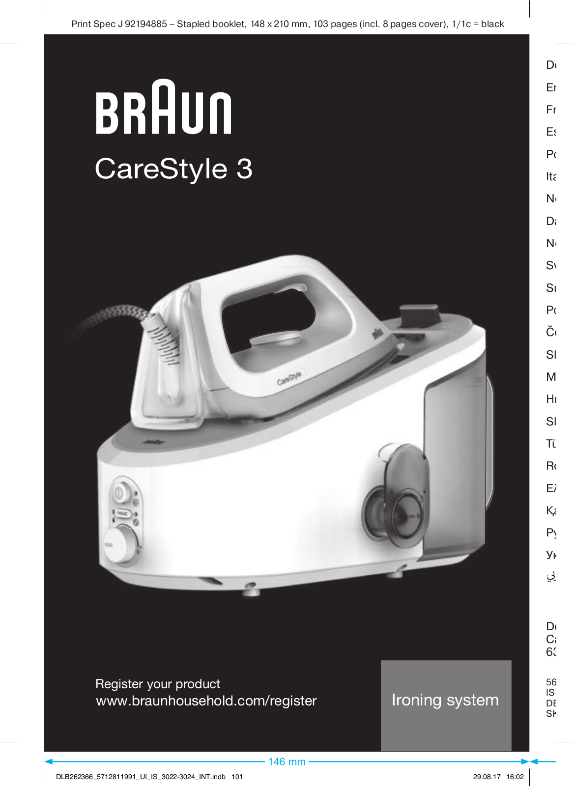 Braun IS 3022 Service Manual