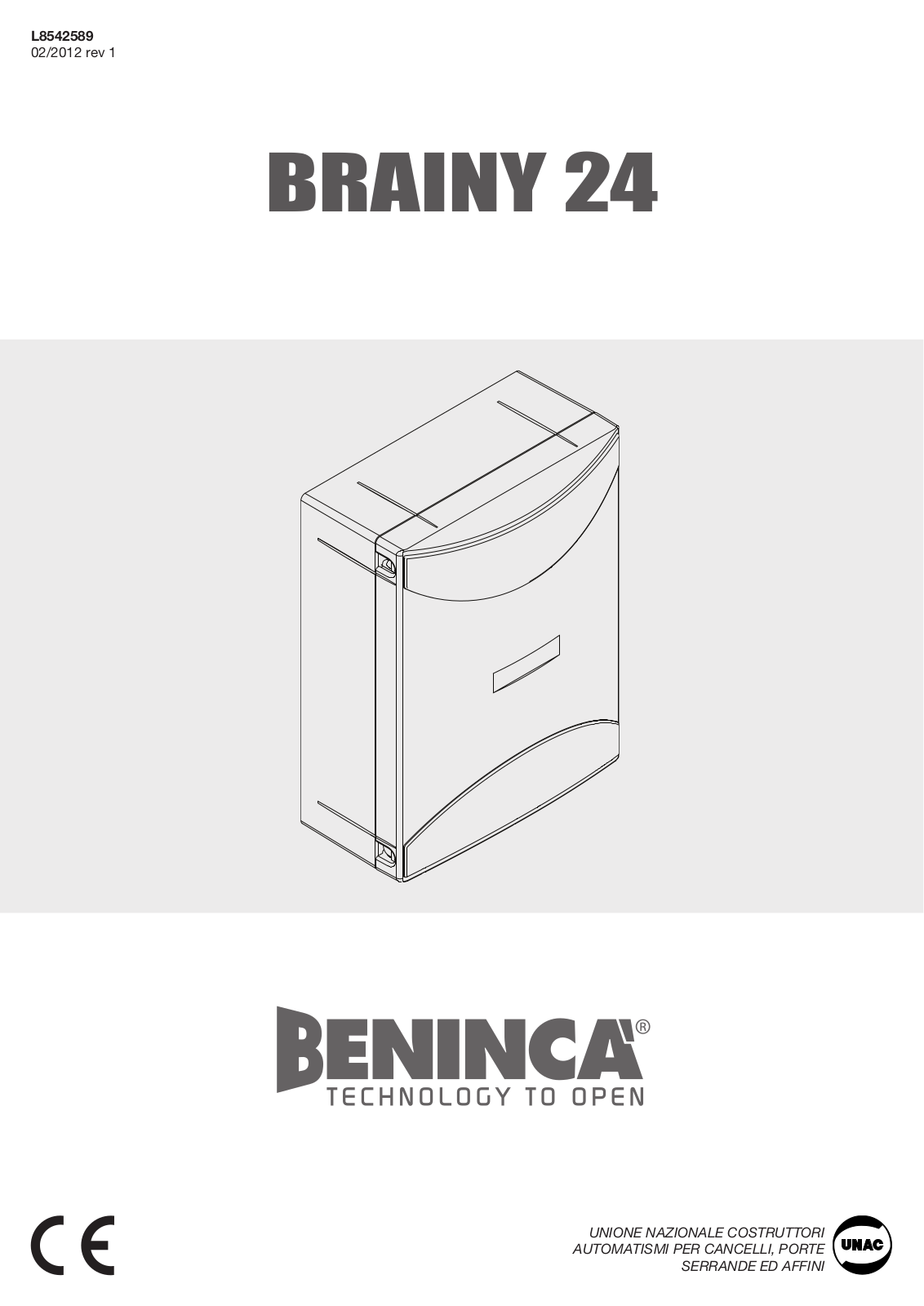 Beninca Brainy24 User Manual