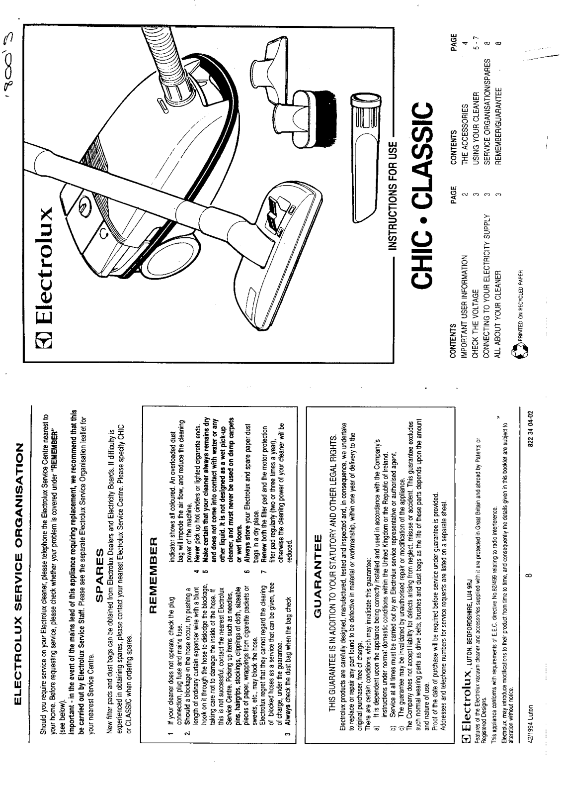 AEG-Electrolux Z1866 User Manual