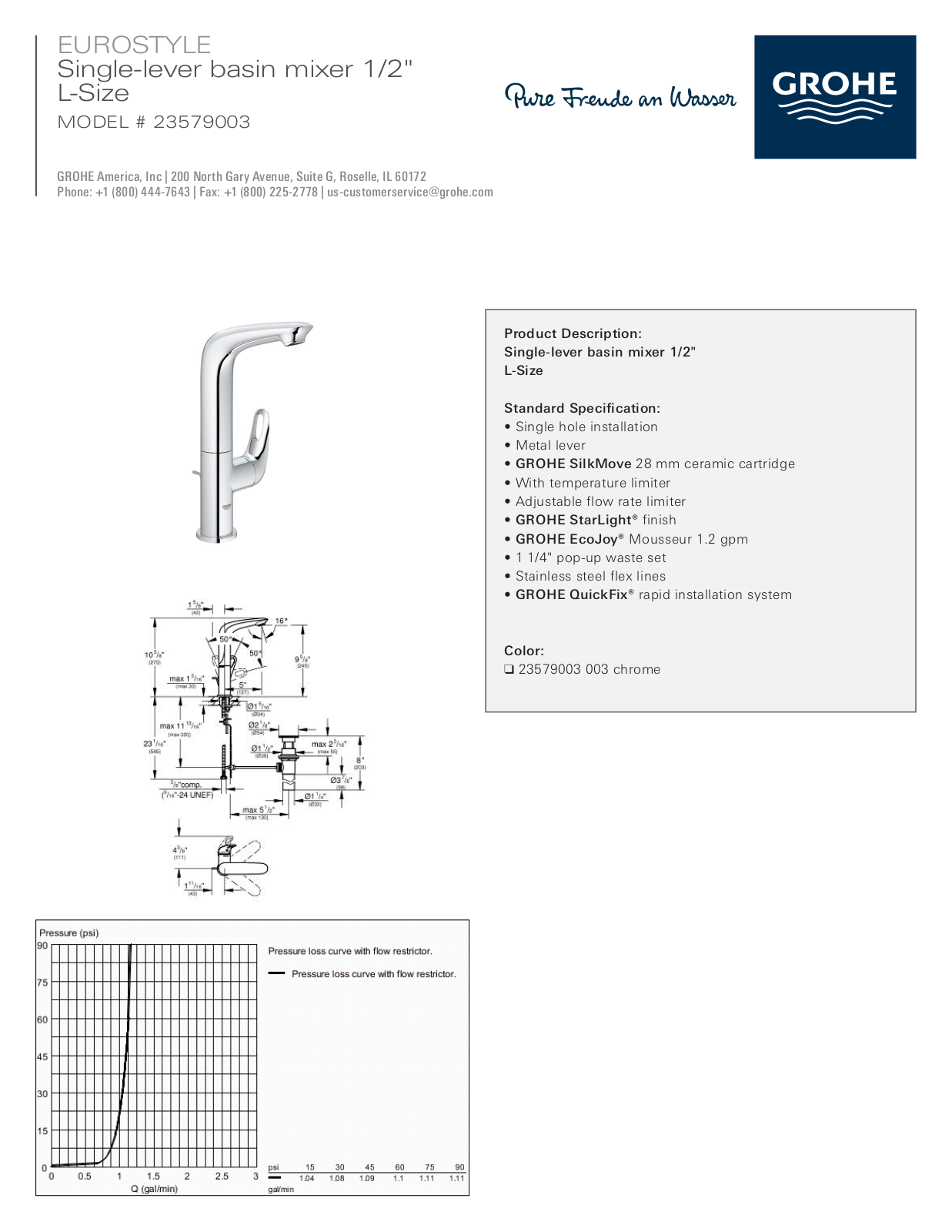 GROHE GRH5322 Specifications - ManualMachine.com