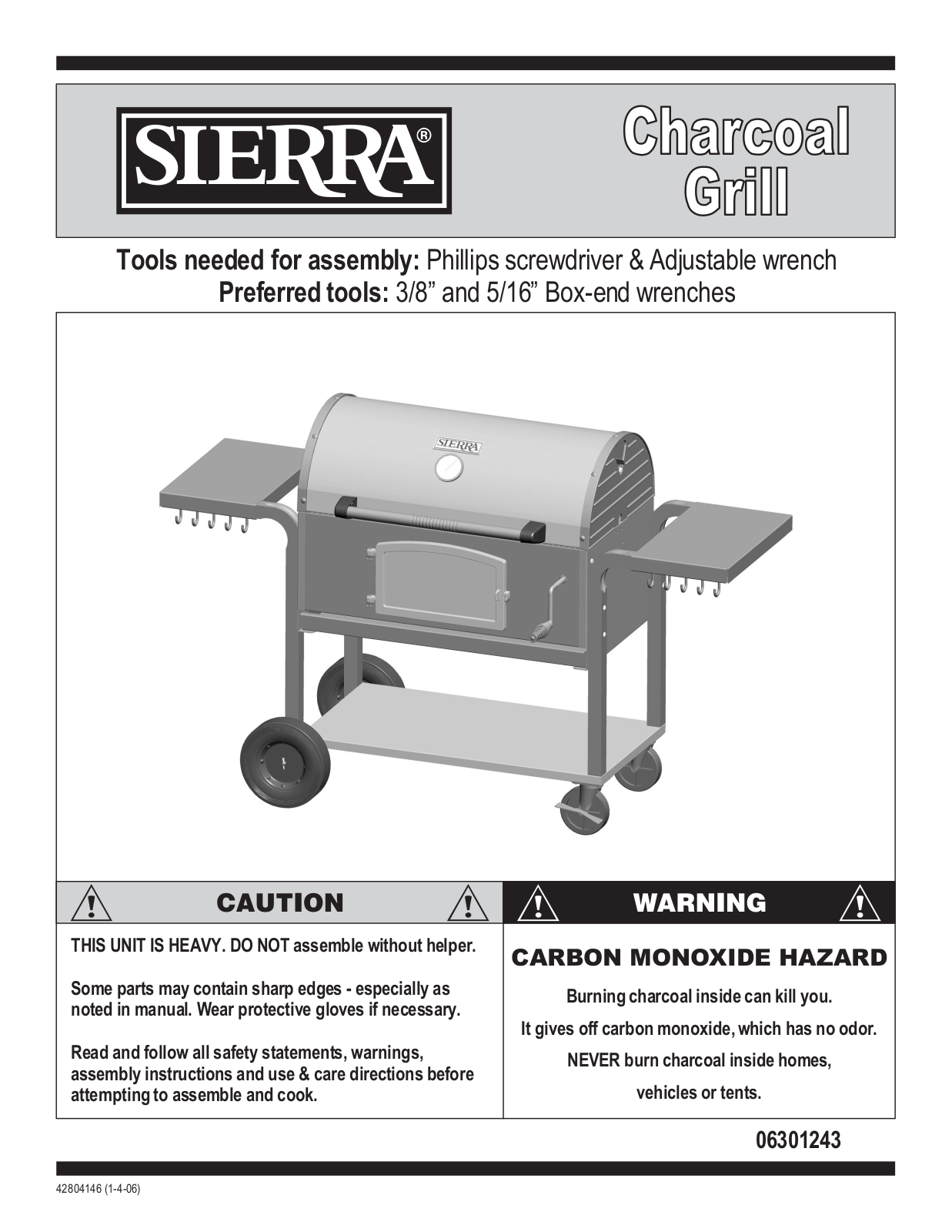 Charbroil 06301243 Owner's Manual