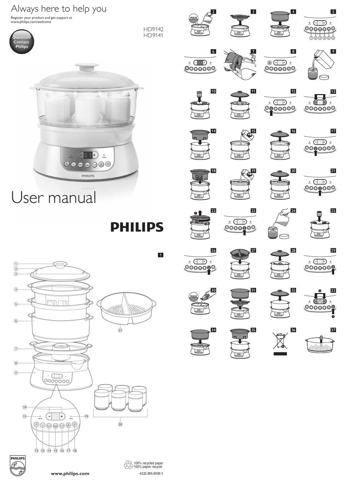 Philips HD9142 User Manual