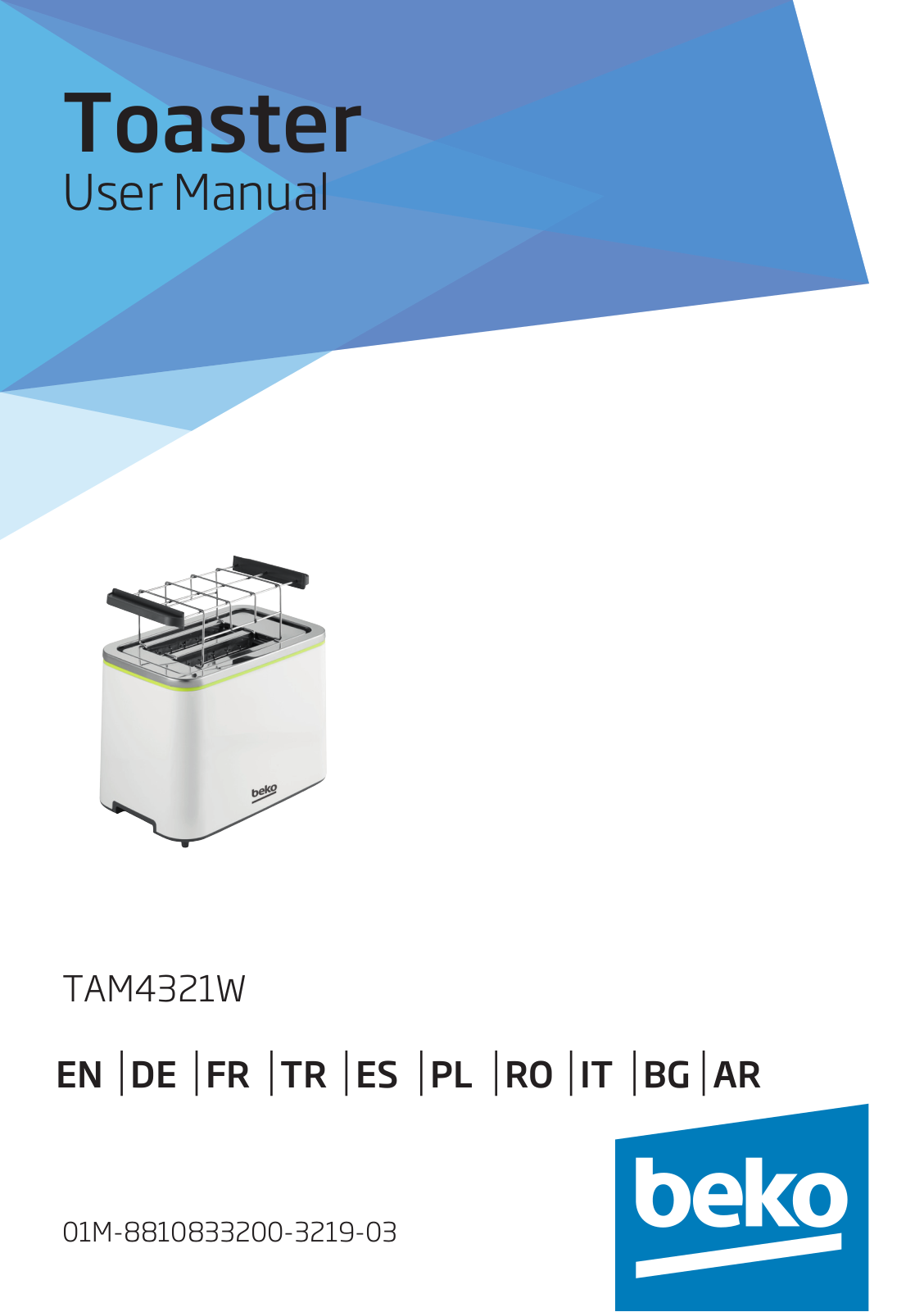 Beko TAM4321W User manual