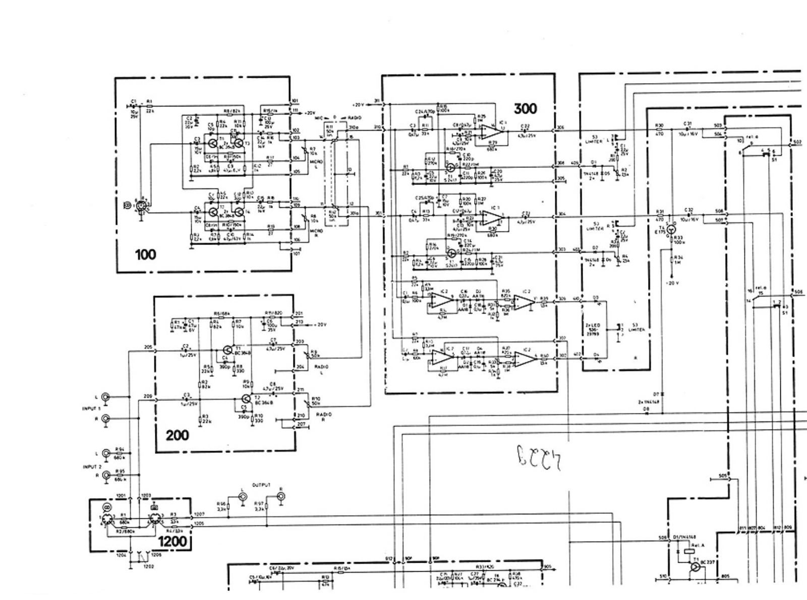 Uher SG-631 Logic Schematic