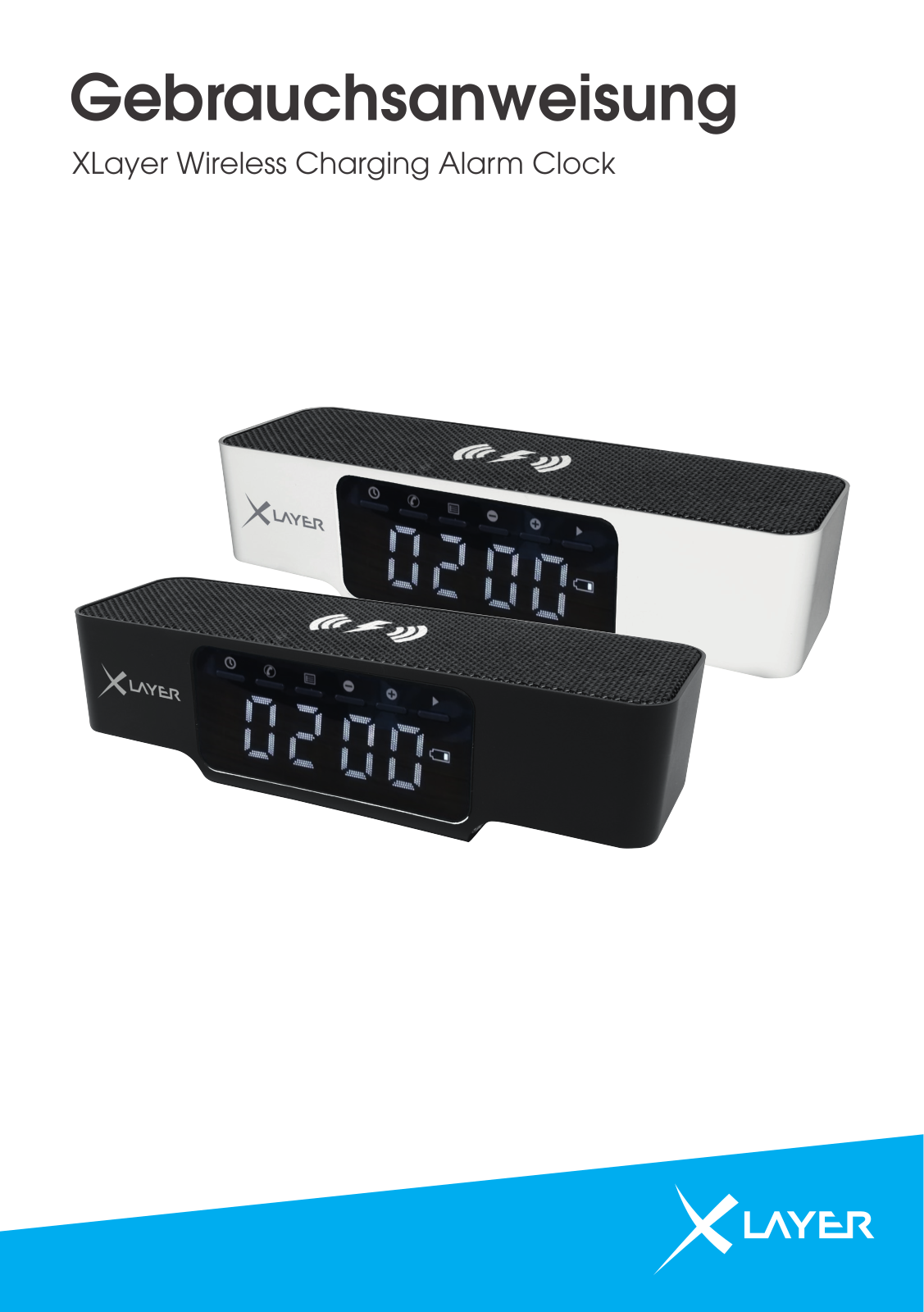 XLayer wireless Charging alarm Clock User Manual