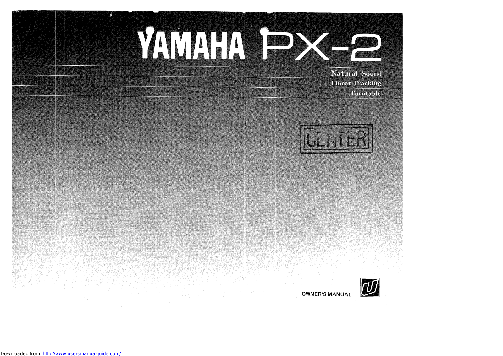 Yamaha Audio PX-2 User Manual
