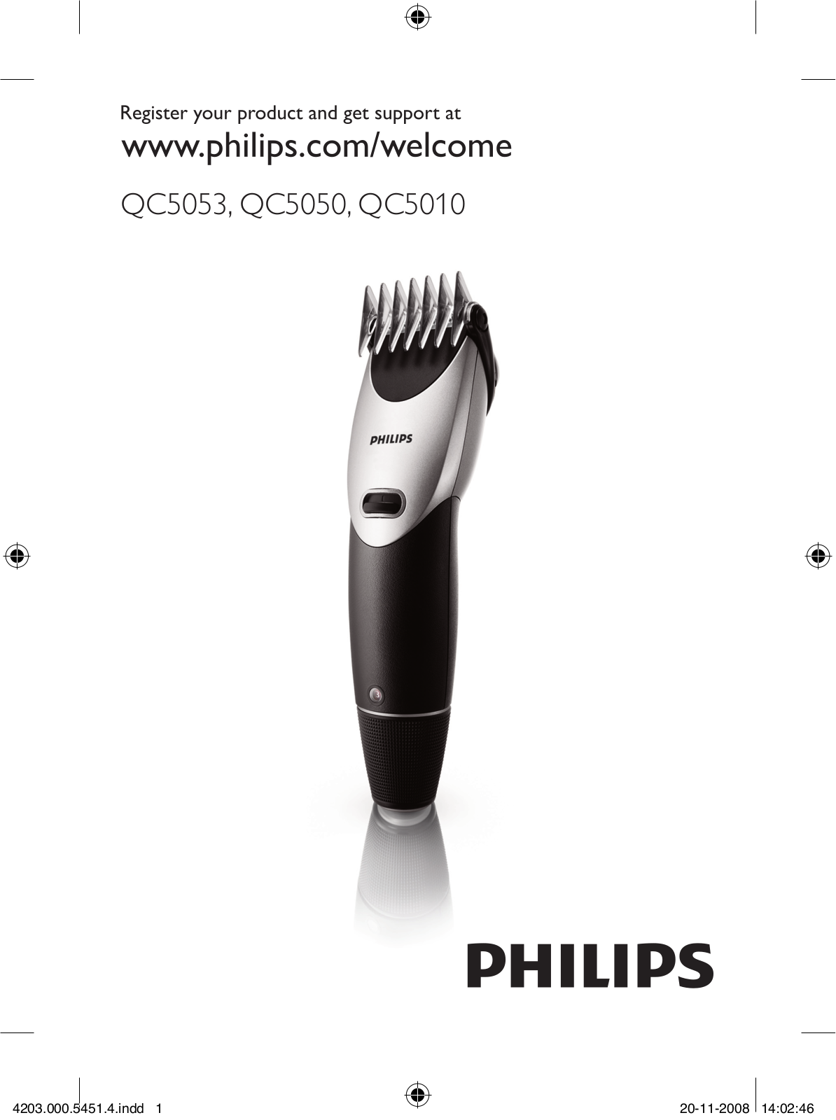 Philips Tondeuse cheveux User Manual