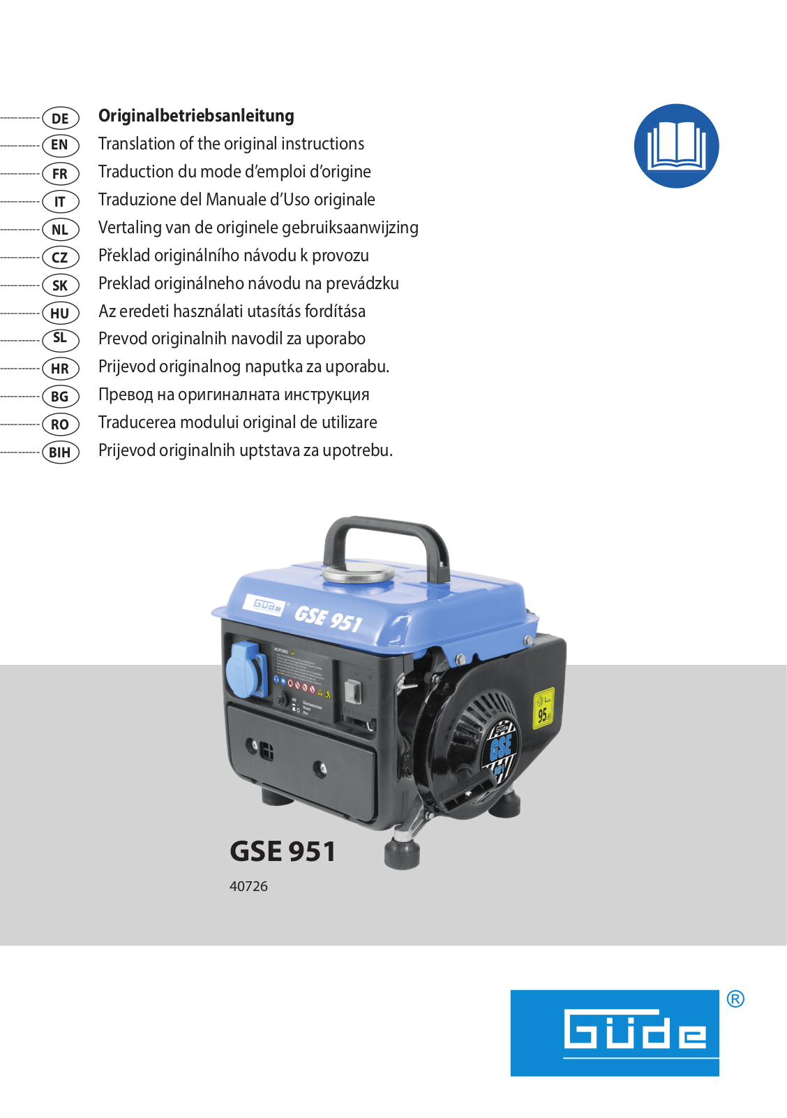 Güde GSE 951 User Manual