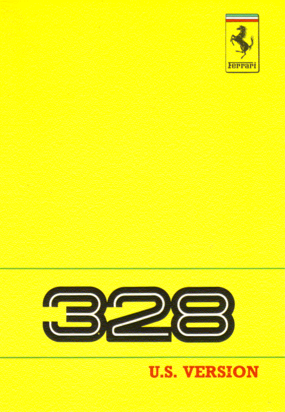 Ferrari 328-1989 User Manual