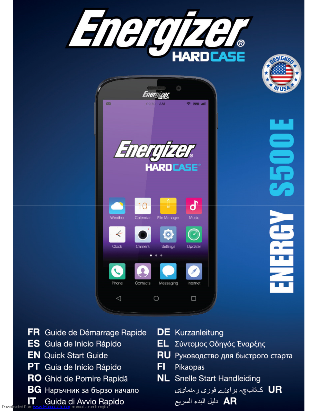 Energizer ENERGY S5000E Quick Start Manual