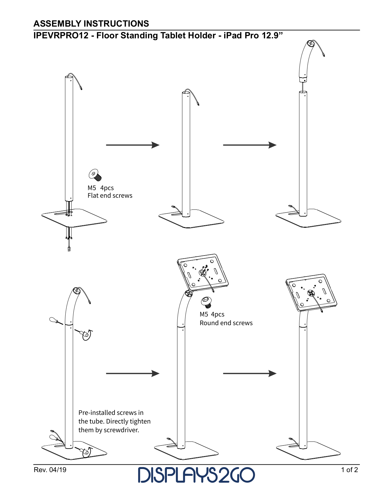 D2G IPEVRPRO12 User Manual