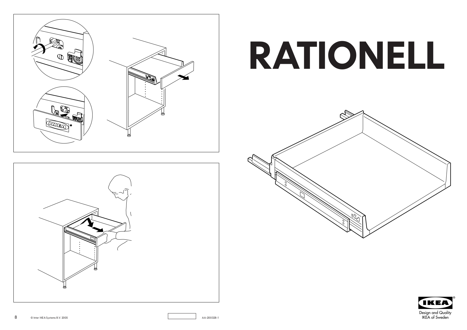 Ikea RATIONELL ASSEMBLY User Manual