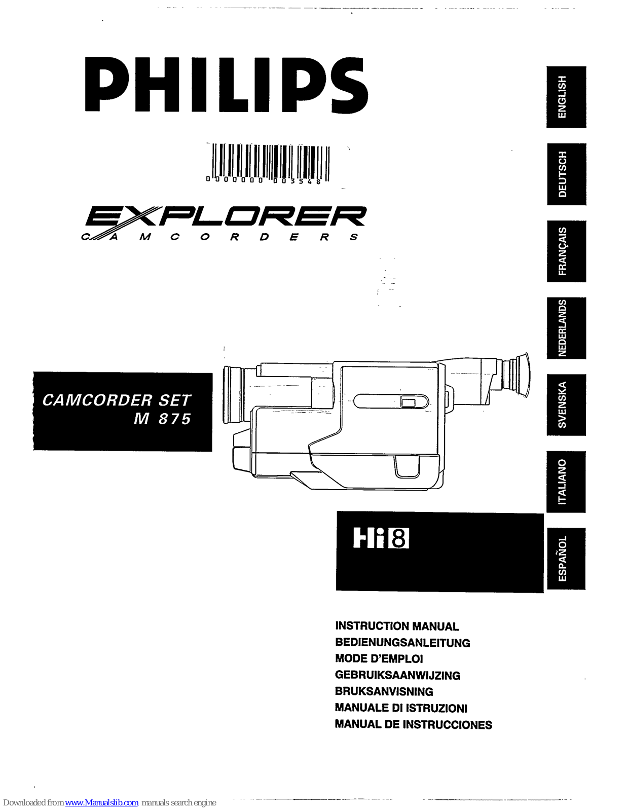 Philips Explorer M 875 Instruction Manual